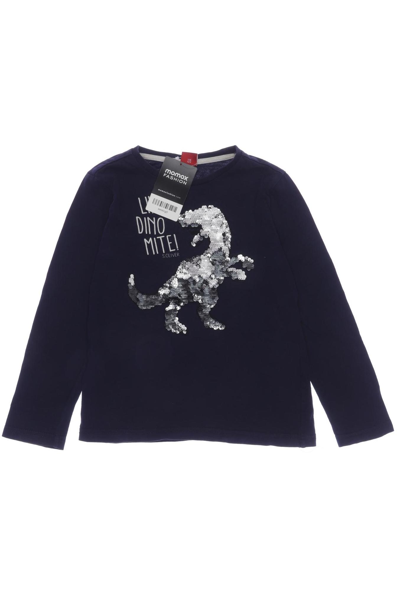 

s.Oliver Jungen Langarmshirt, marineblau