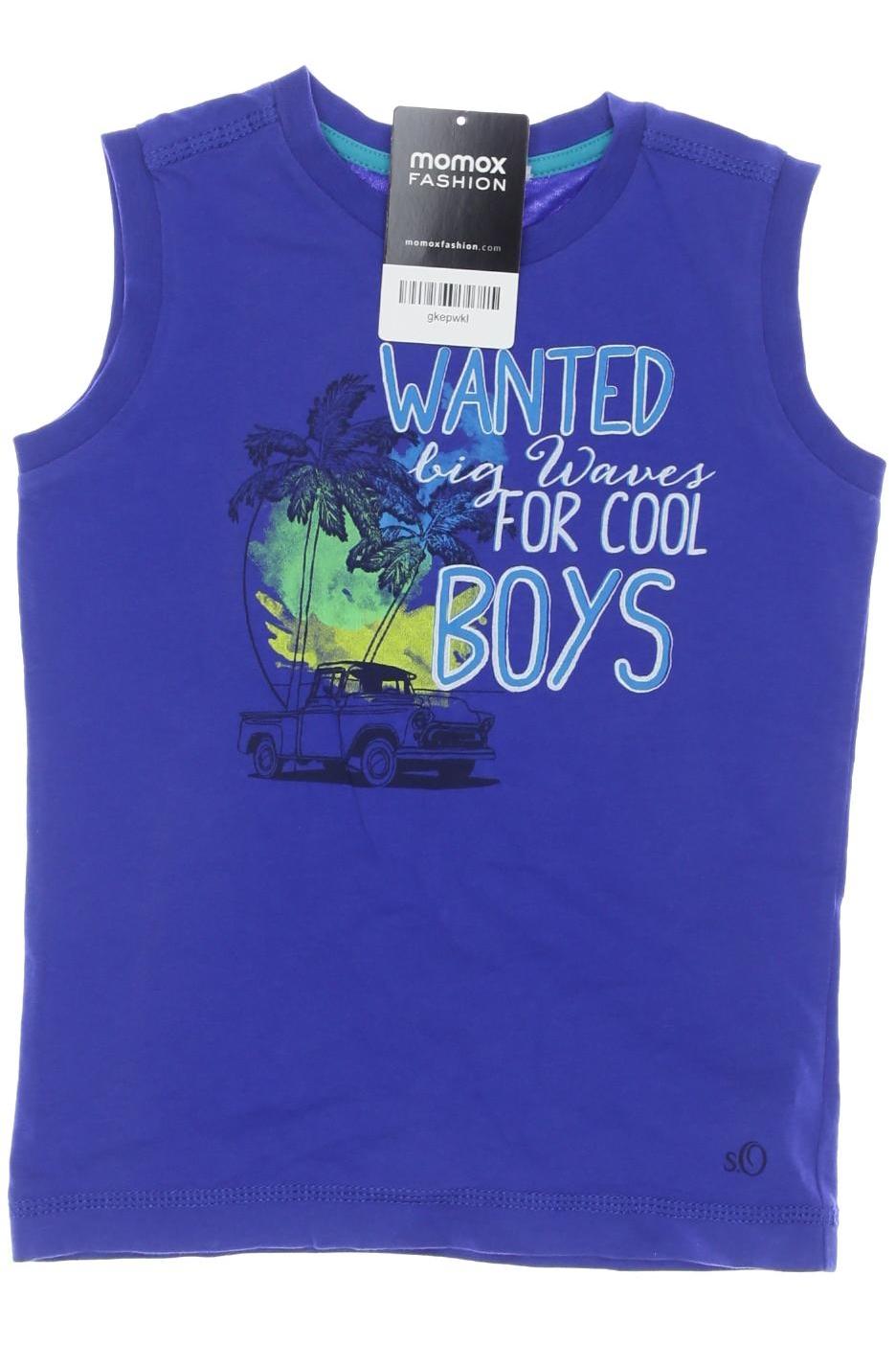 

s.Oliver Herren T-Shirt, blau, Gr. 104