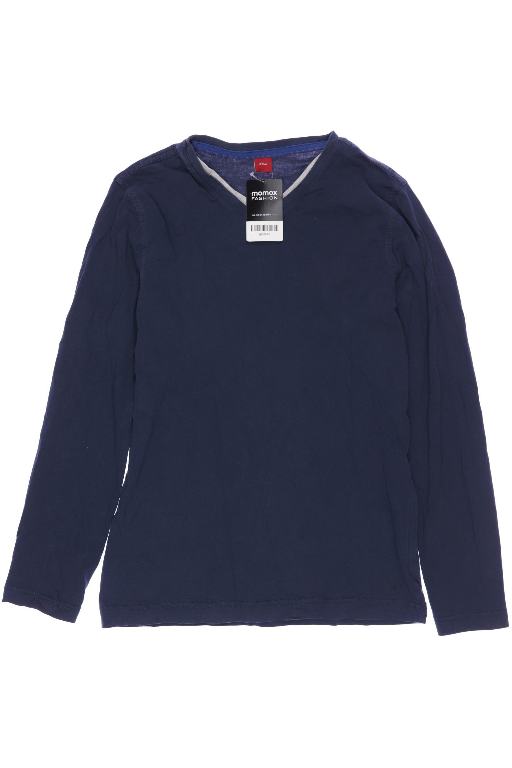 

s.Oliver Herren Langarmshirt, marineblau, Gr. 176