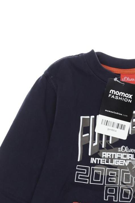 Thumbnail - s.Oliver Jungen Langarmshirt, marineblau, Gr. 92