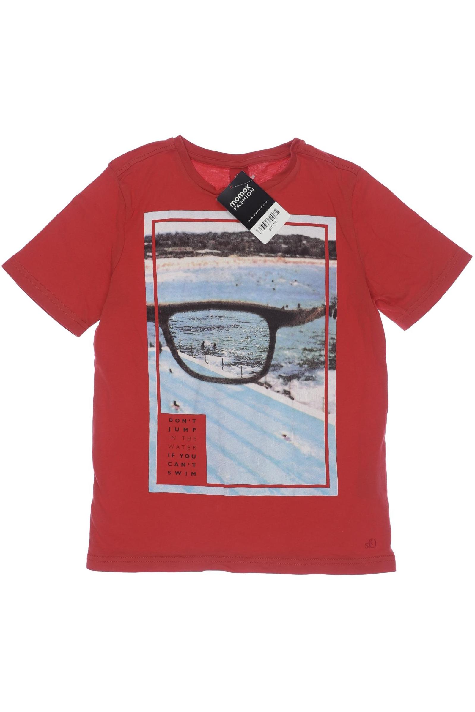 

s.Oliver Herren T-Shirt, rot, Gr. 140