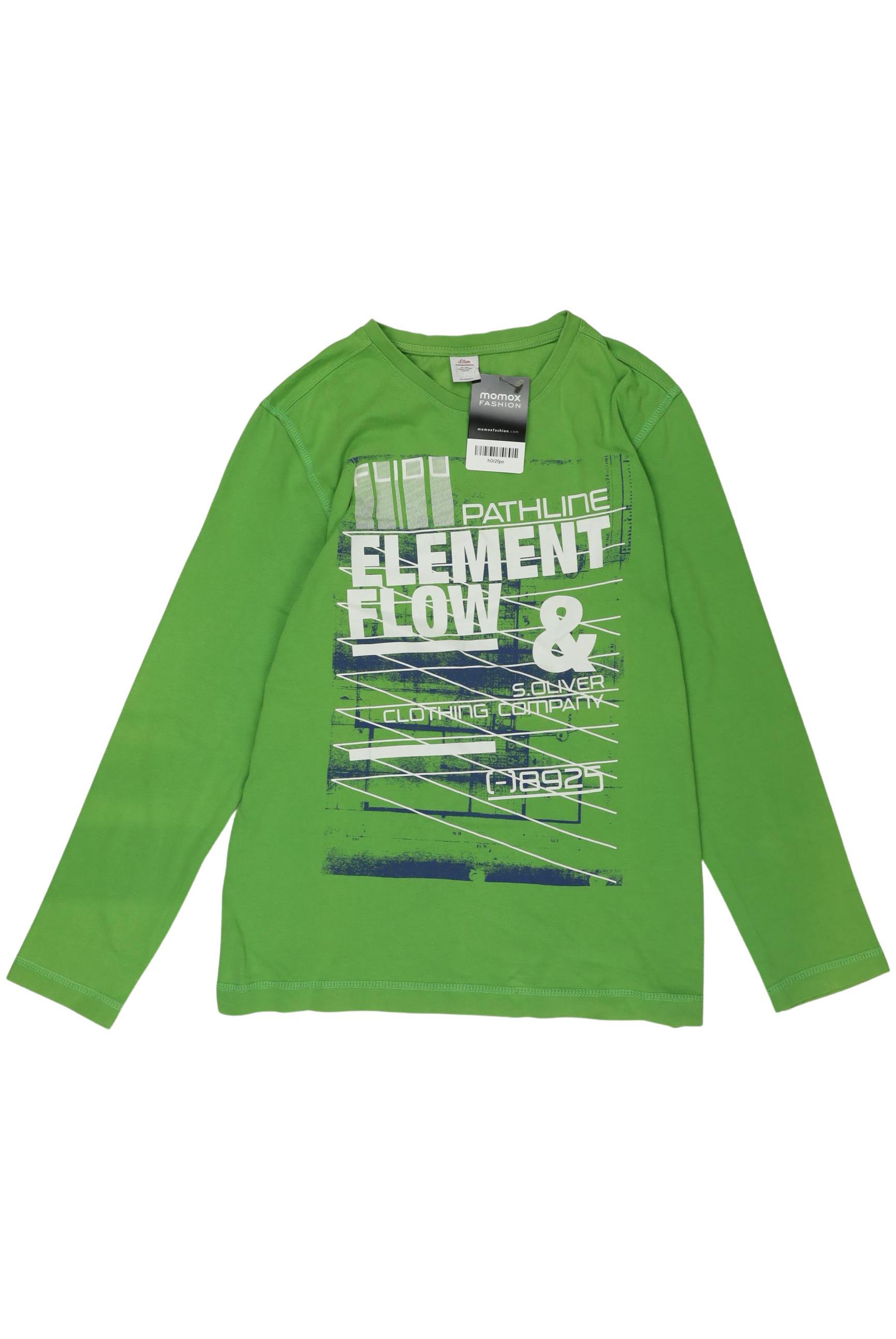 

s.Oliver Jungen Langarmshirt, grün, Gr. 152