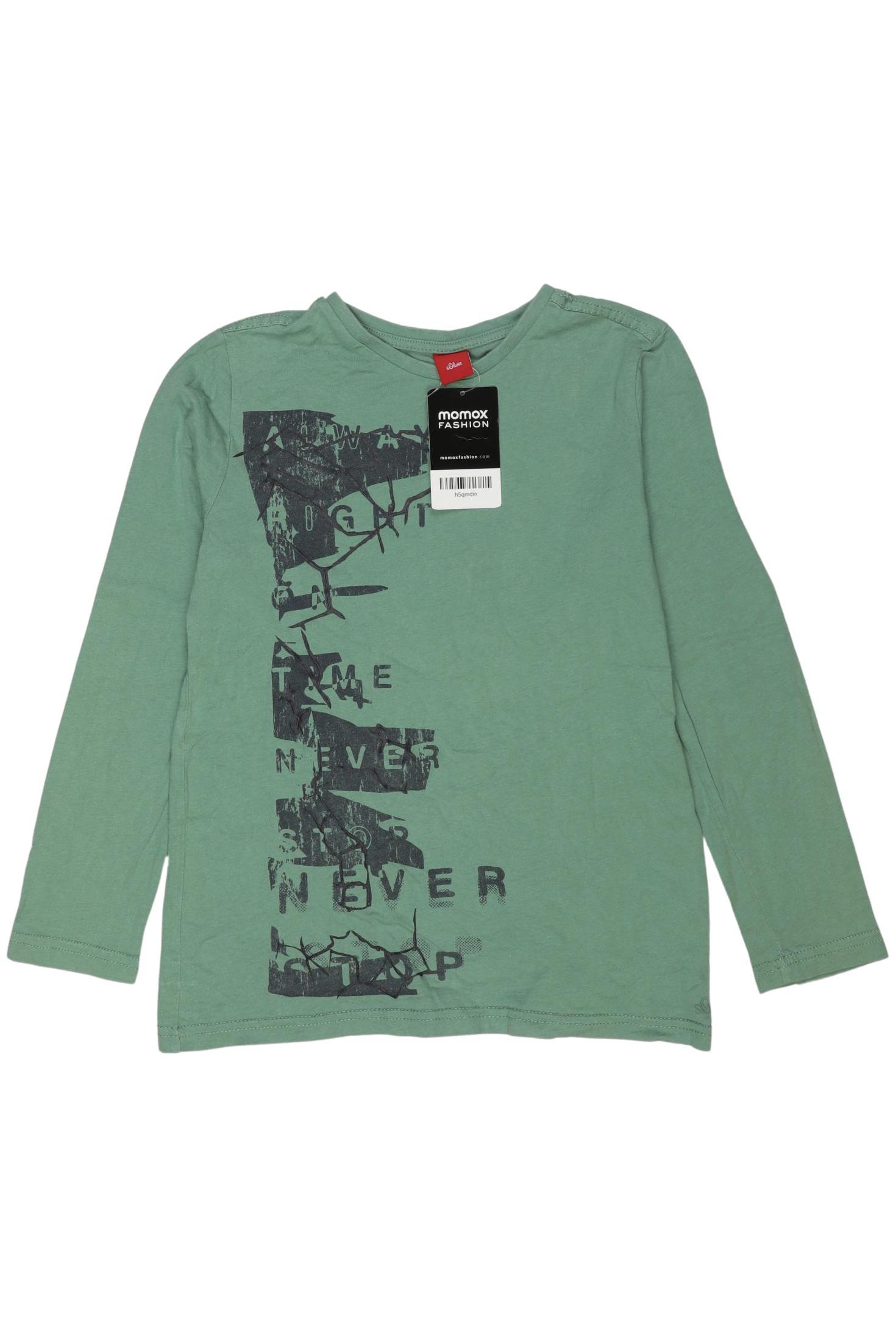 

s.Oliver Jungen Langarmshirt, hellgrün, Gr. 140