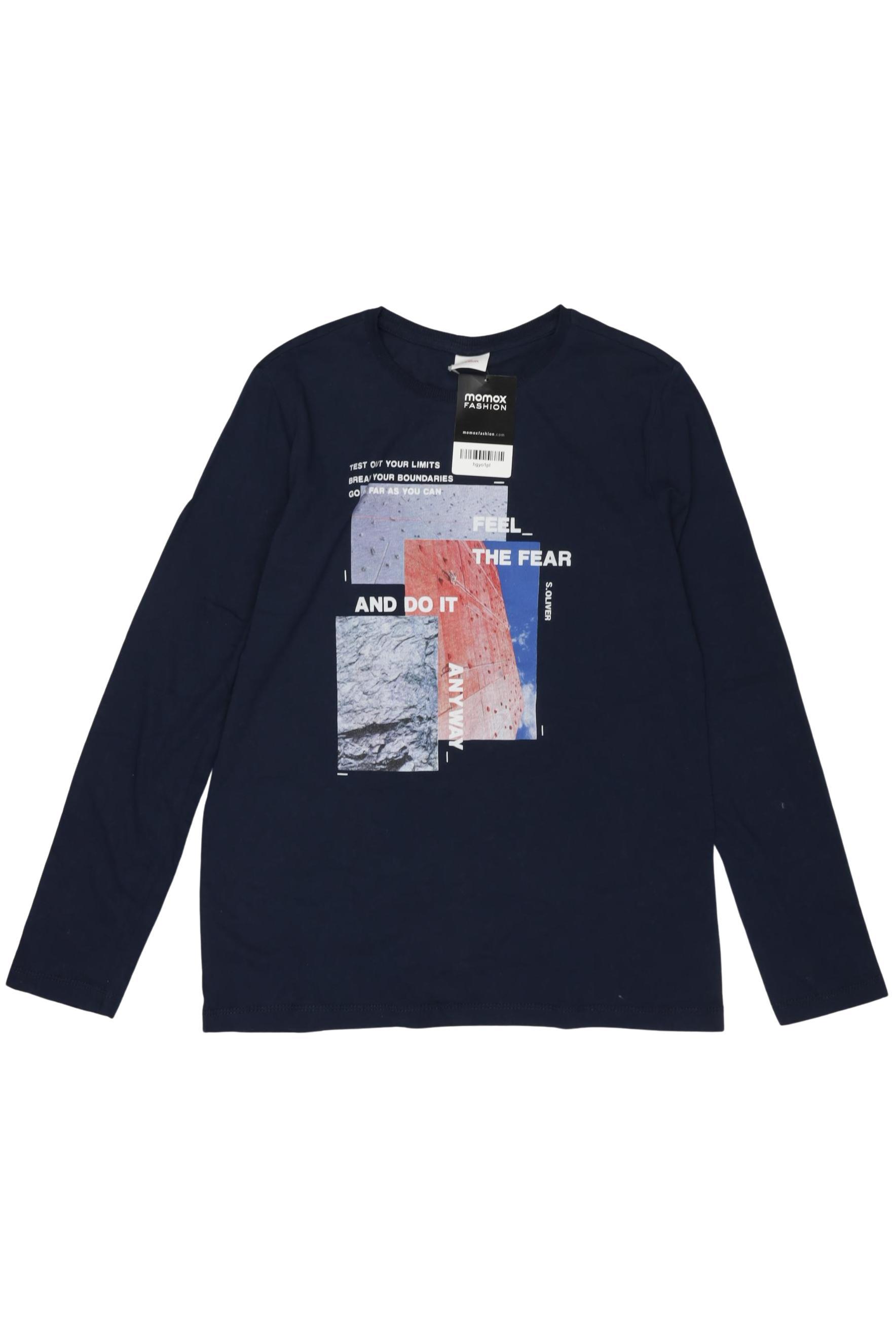 

s.Oliver Jungen Langarmshirt, marineblau, Gr. 152