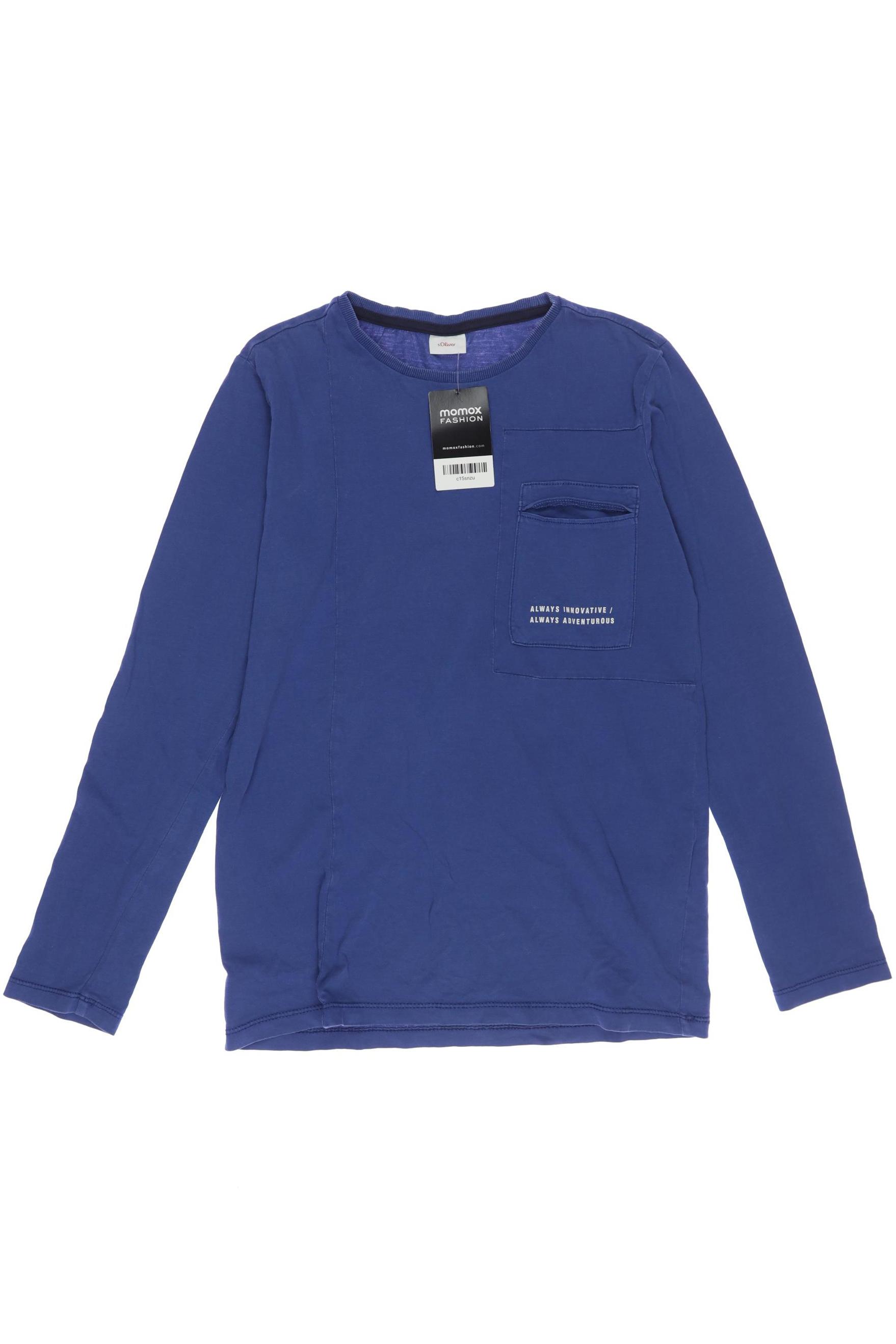 

s.Oliver Jungen Langarmshirt, blau, Gr. 164