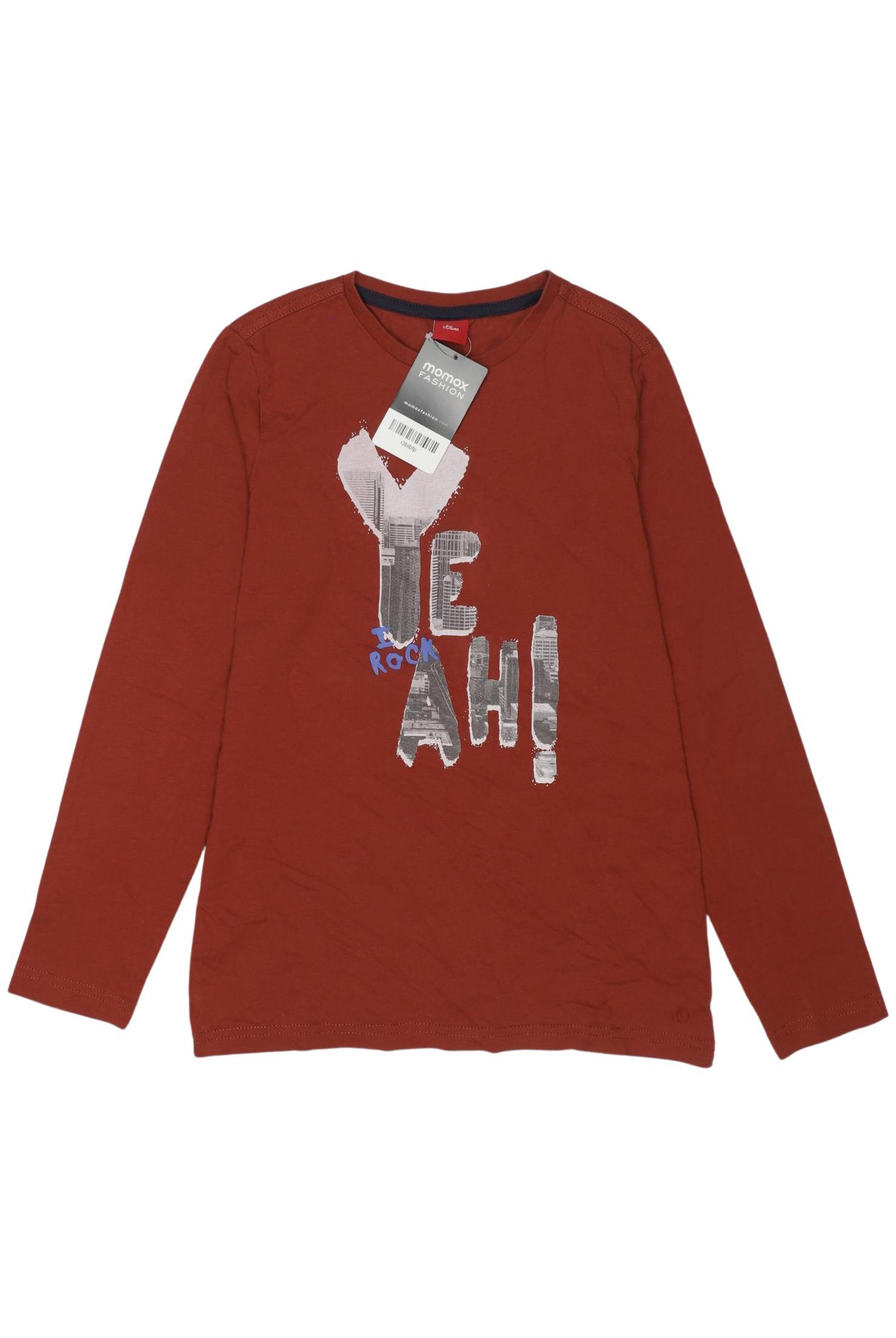 

s.Oliver Jungen Langarmshirt, rot, Gr. 140