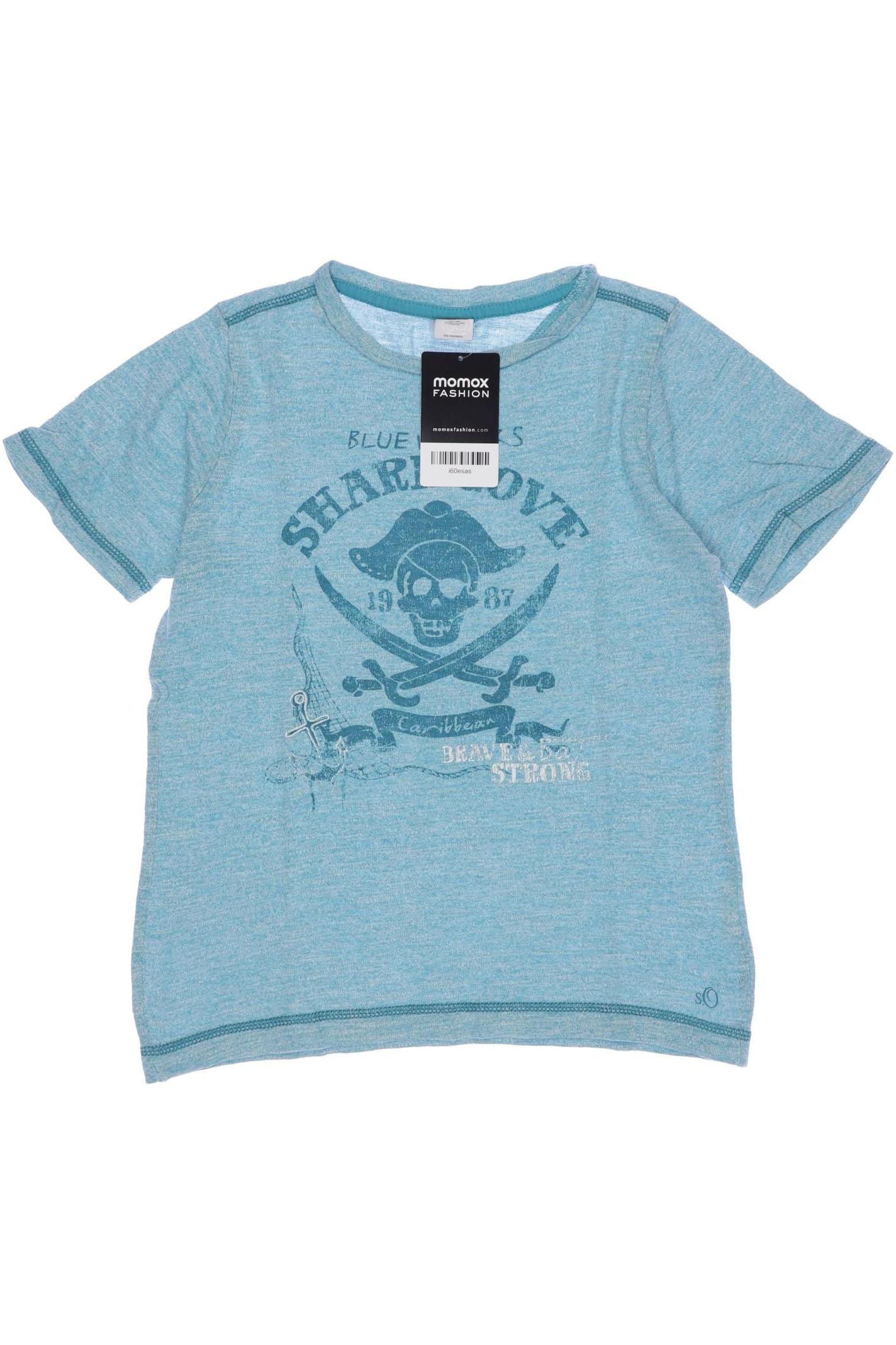 

s.Oliver Herren T-Shirt, blau, Gr. 128