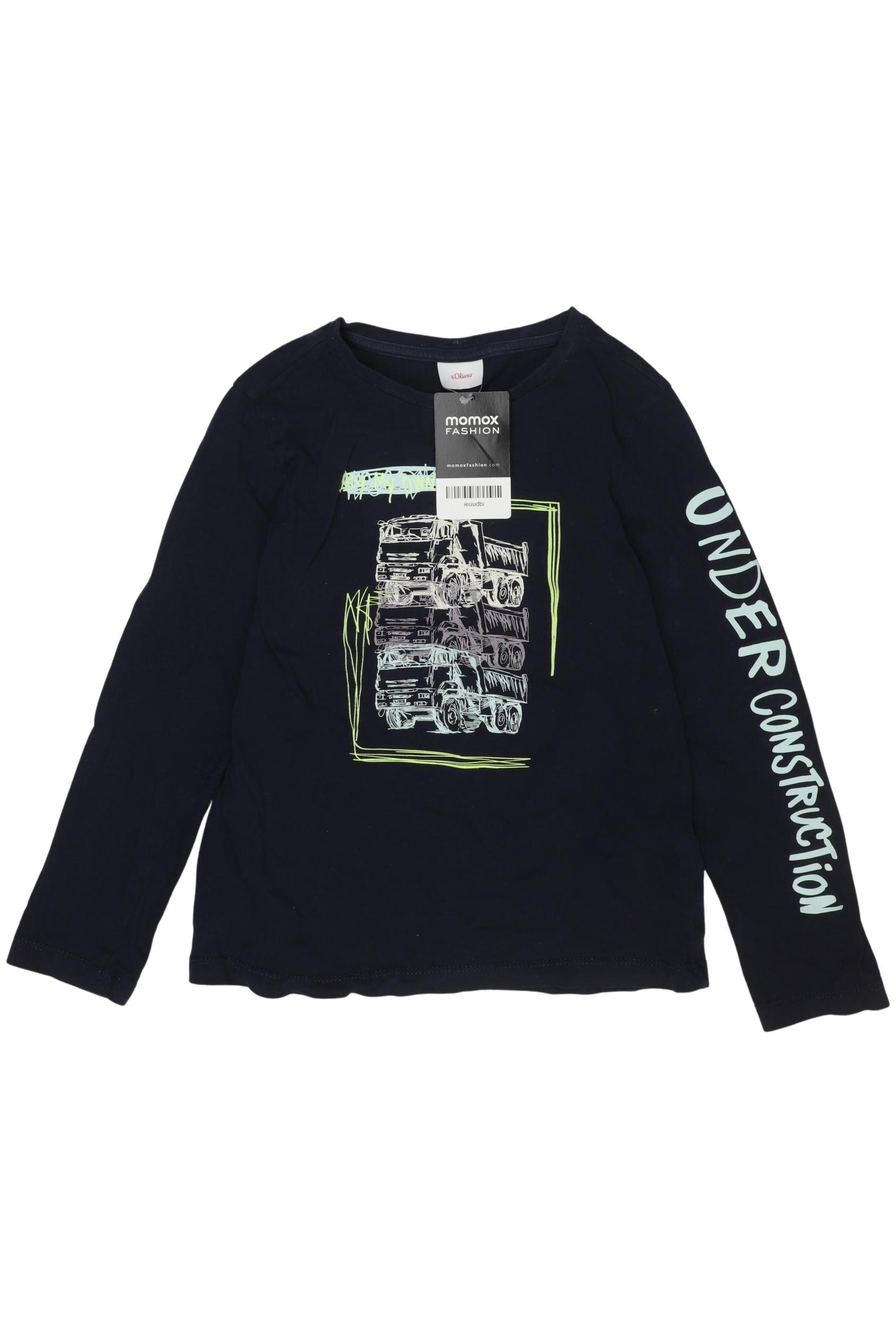 

s.Oliver Jungen Langarmshirt, marineblau, Gr. 128