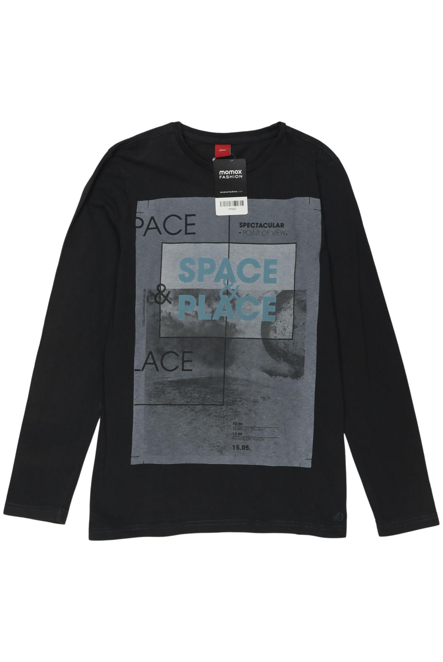 

s.Oliver Jungen Langarmshirt, schwarz, Gr. 164