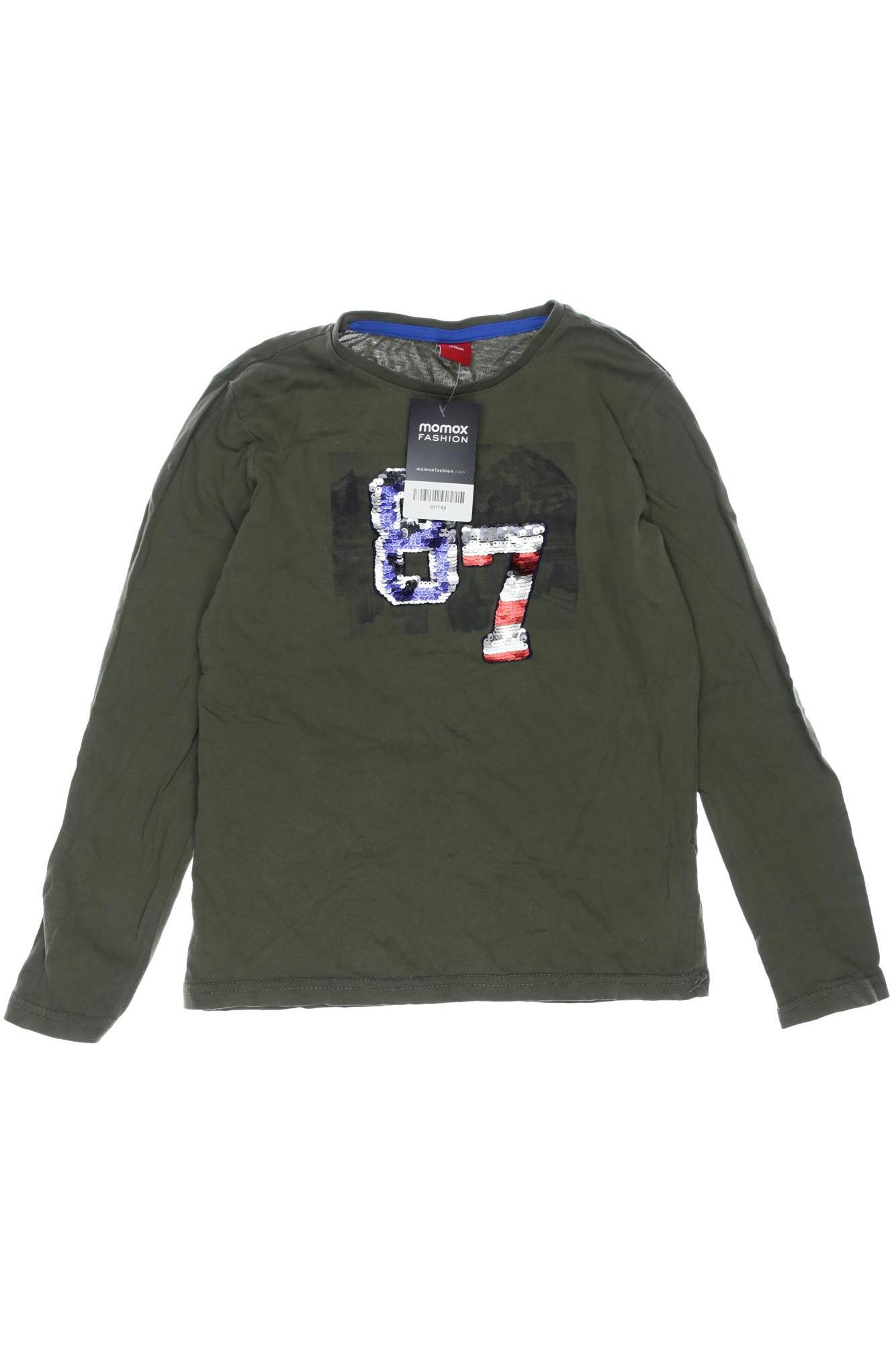 

s.Oliver Herren Langarmshirt, grün, Gr. 140
