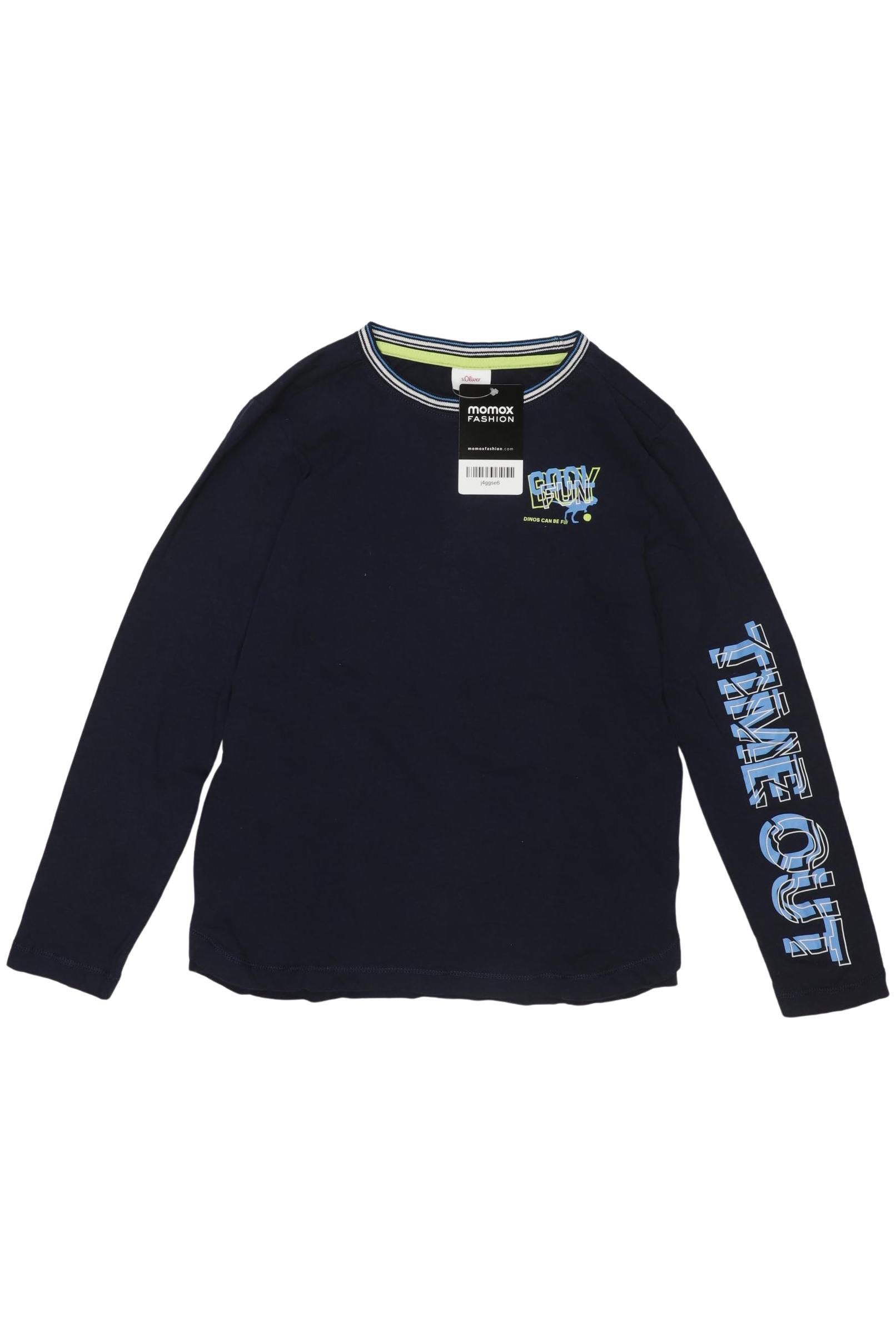 

s.Oliver Jungen Langarmshirt, marineblau, Gr. 140