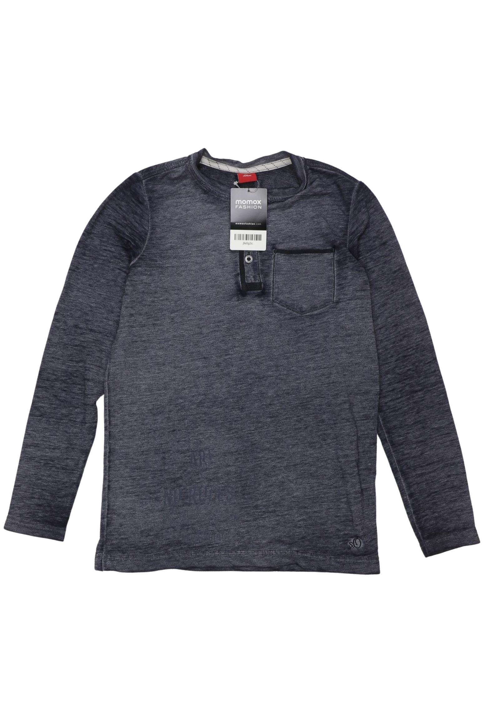 

s.Oliver Jungen Langarmshirt, marineblau, Gr. 140