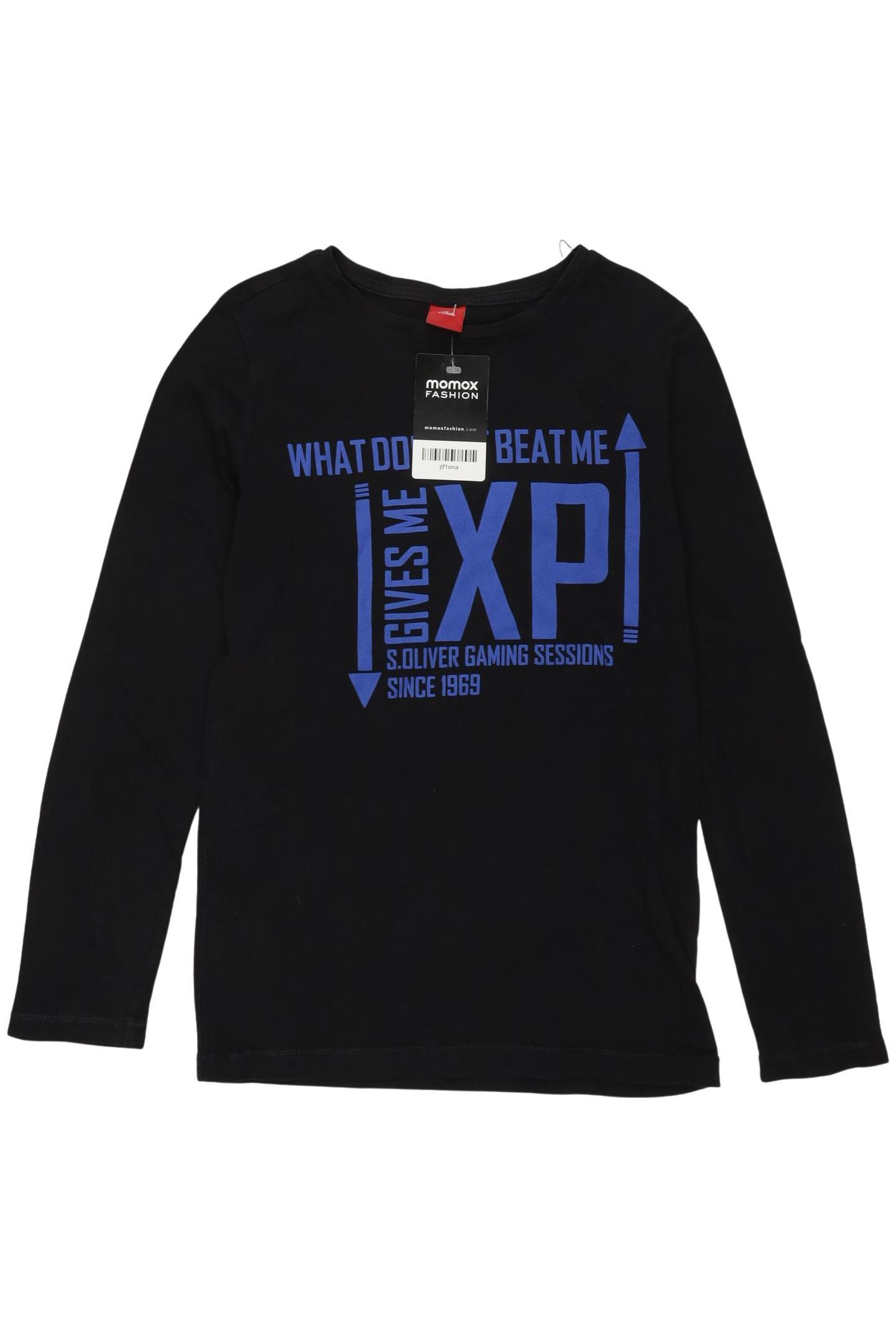 

s.Oliver Jungen Langarmshirt, schwarz, Gr. 152