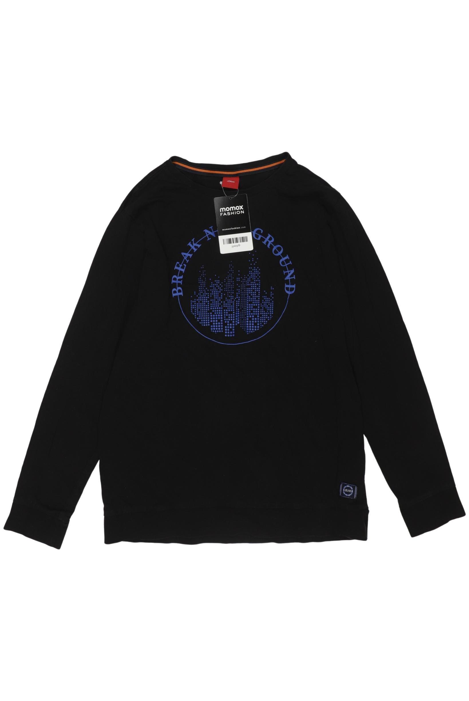 

s.Oliver Jungen Langarmshirt, schwarz, Gr. 152