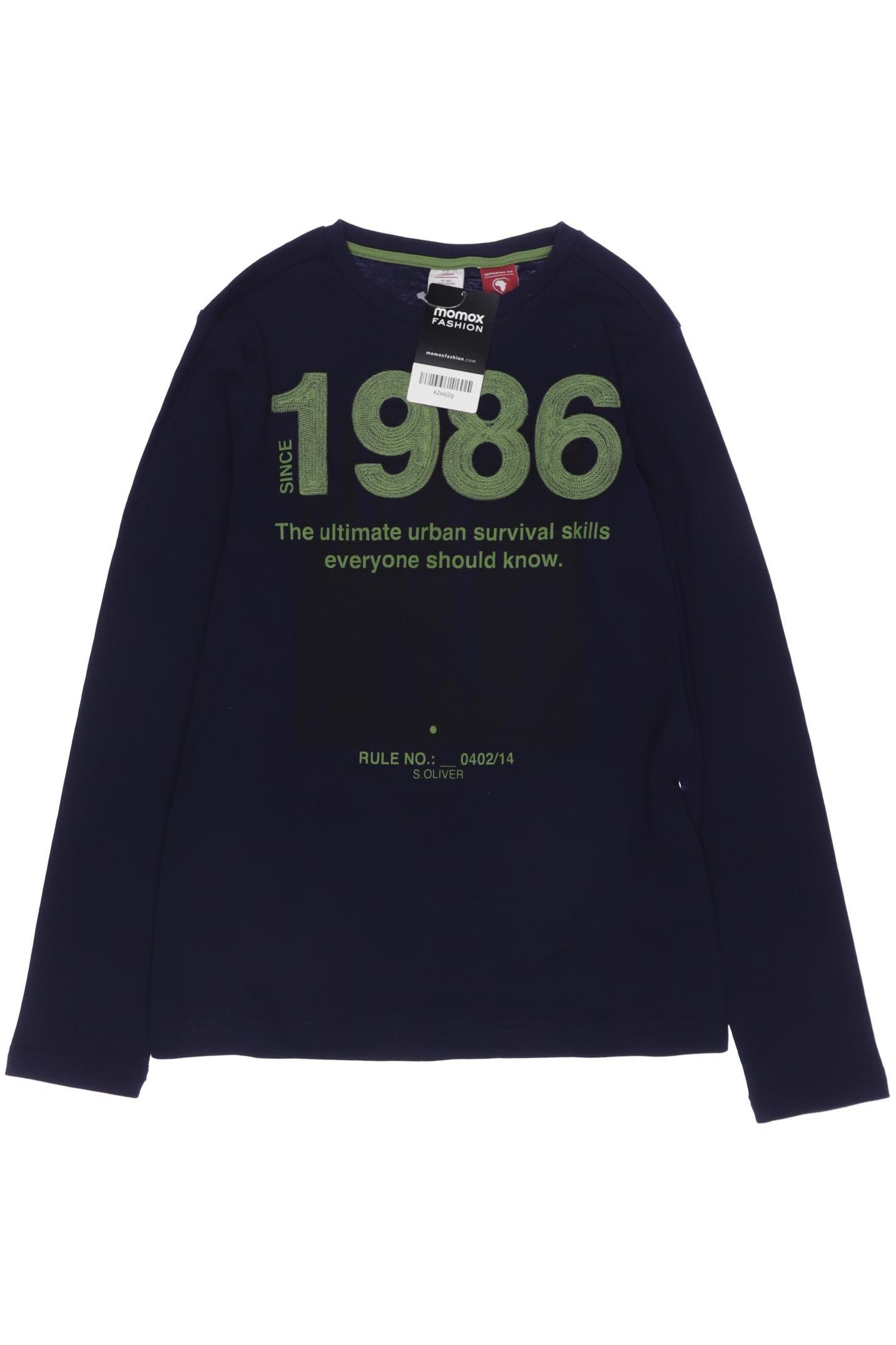 

s.Oliver Herren Langarmshirt, marineblau, Gr. 152