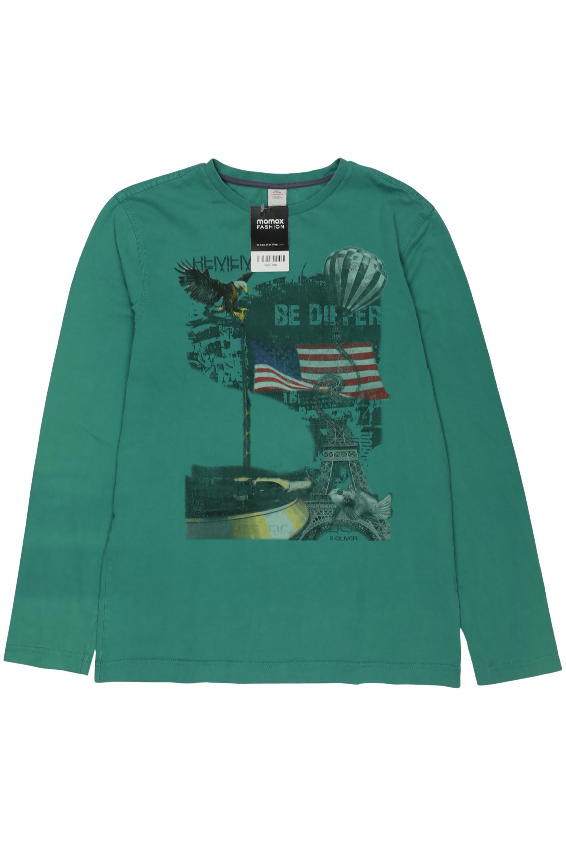 

s.Oliver Jungen Langarmshirt, grün, Gr. 176