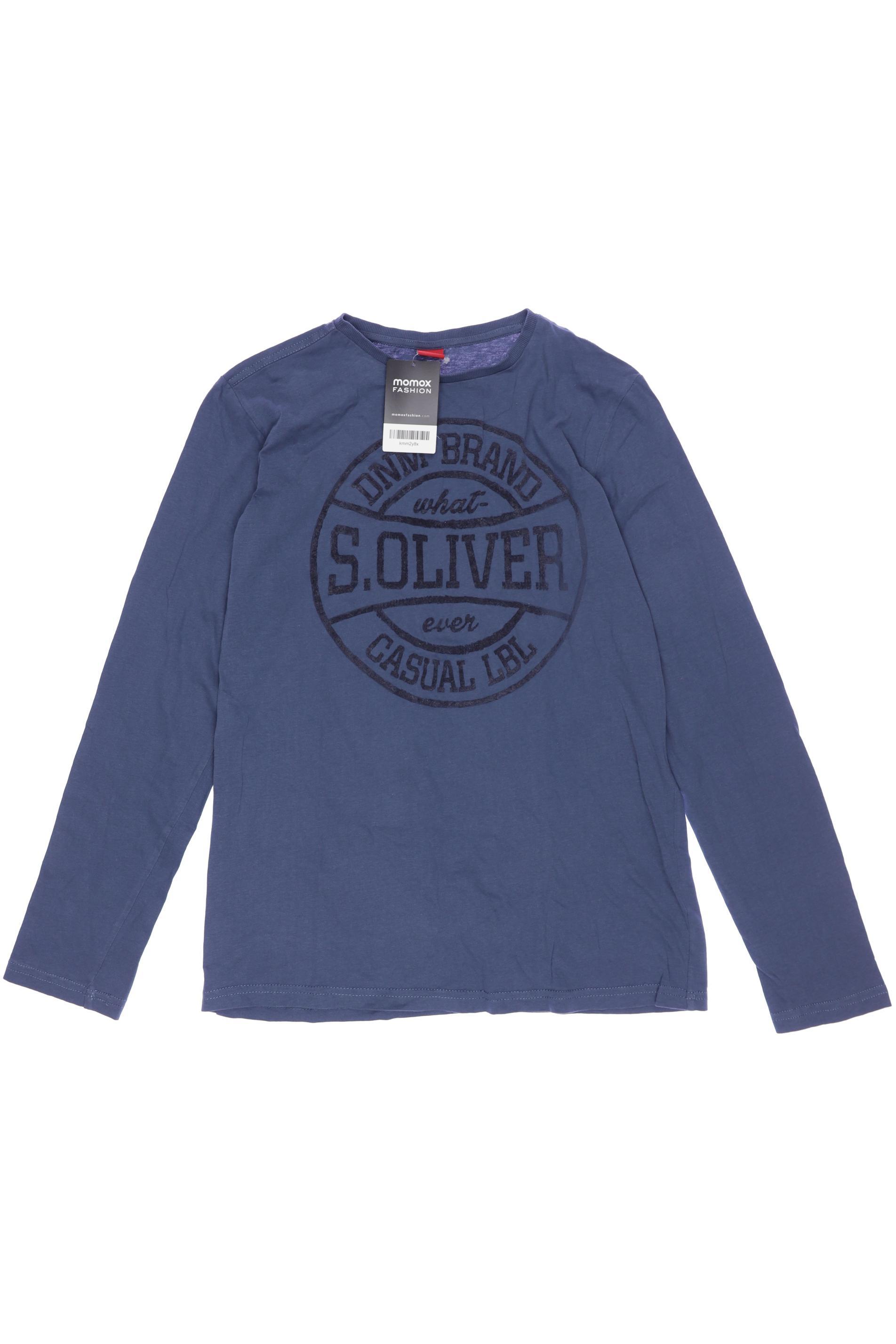 

s.Oliver Herren Langarmshirt, marineblau, Gr. 176