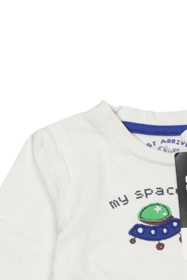 Thumbnail - s.Oliver Jungen Langarmshirt, weiß, Gr. 50/56