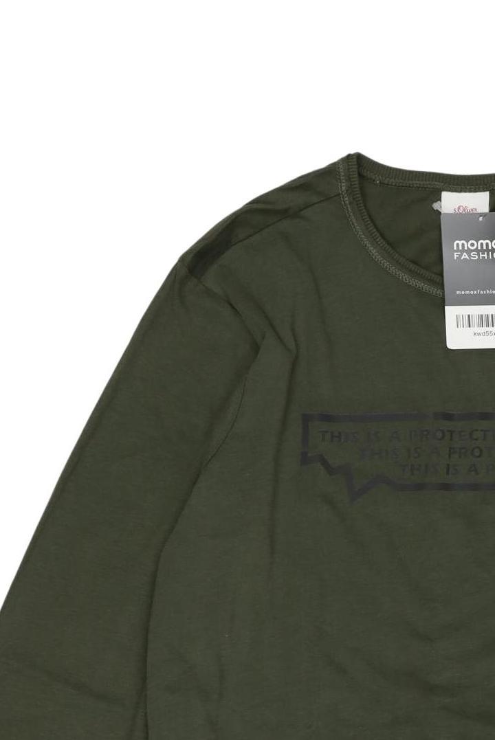 Thumbnail - s.Oliver Jungen Langarmshirt, grün, Gr. 164