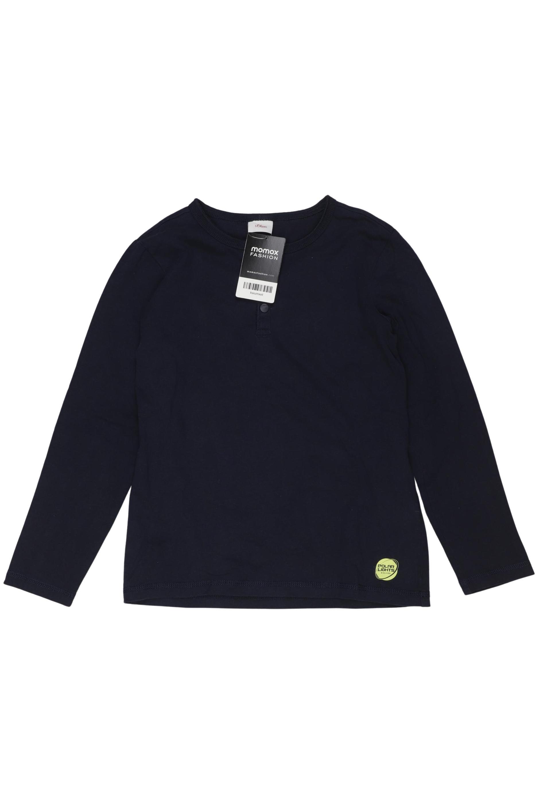 

s.Oliver Jungen Langarmshirt, marineblau, Gr. 140