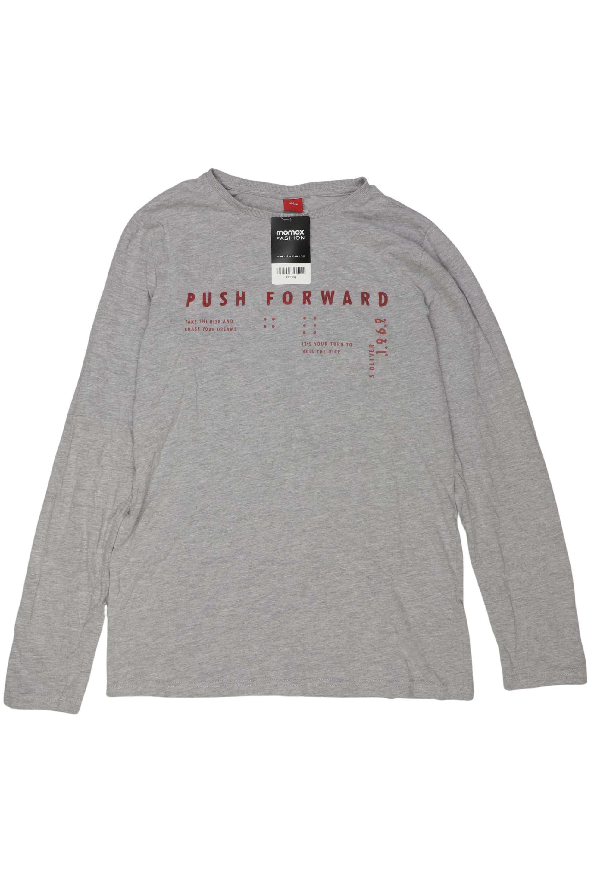 

s.Oliver Jungen Langarmshirt, grau, Gr. 176