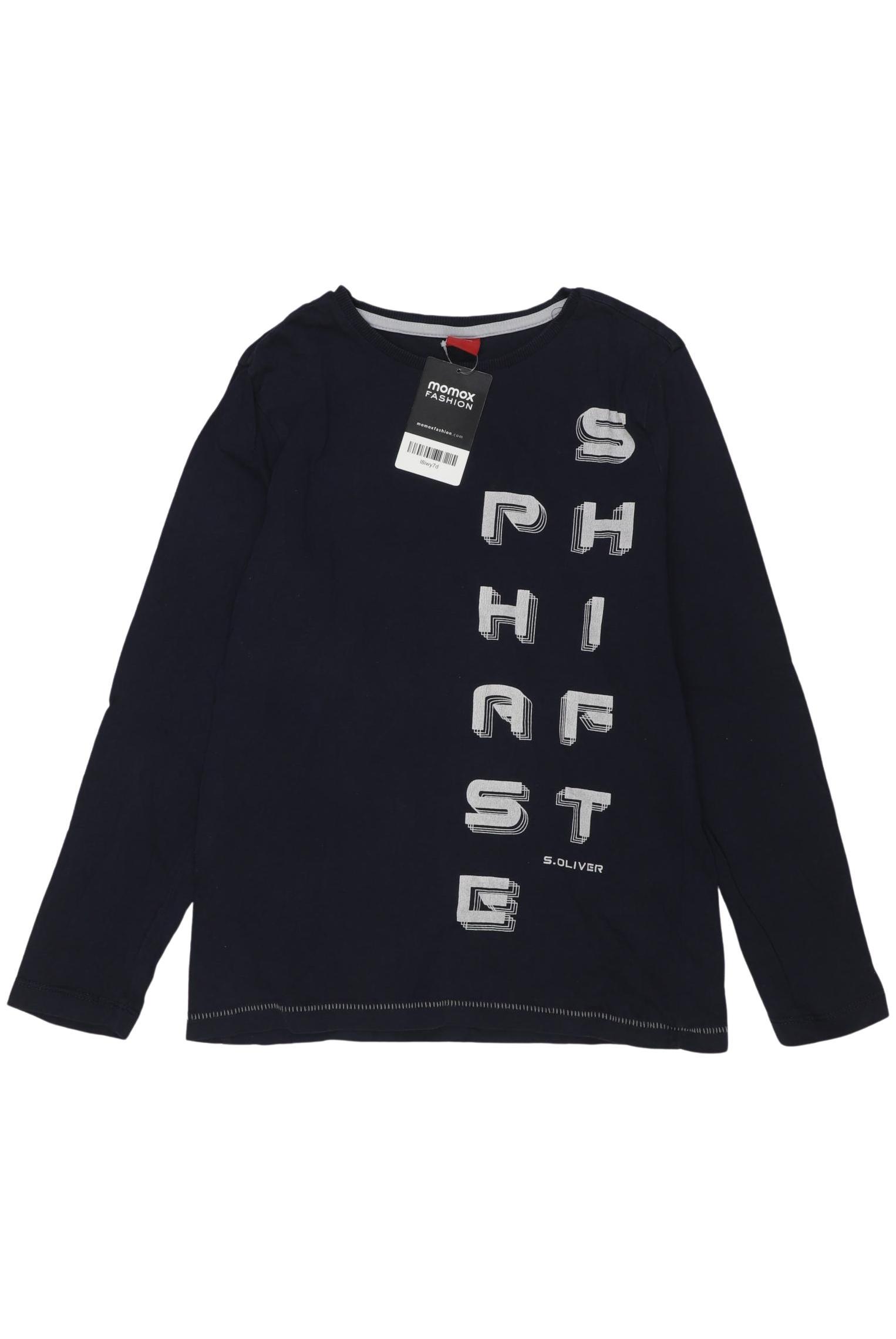 

s.Oliver Jungen Langarmshirt, marineblau, Gr. 140
