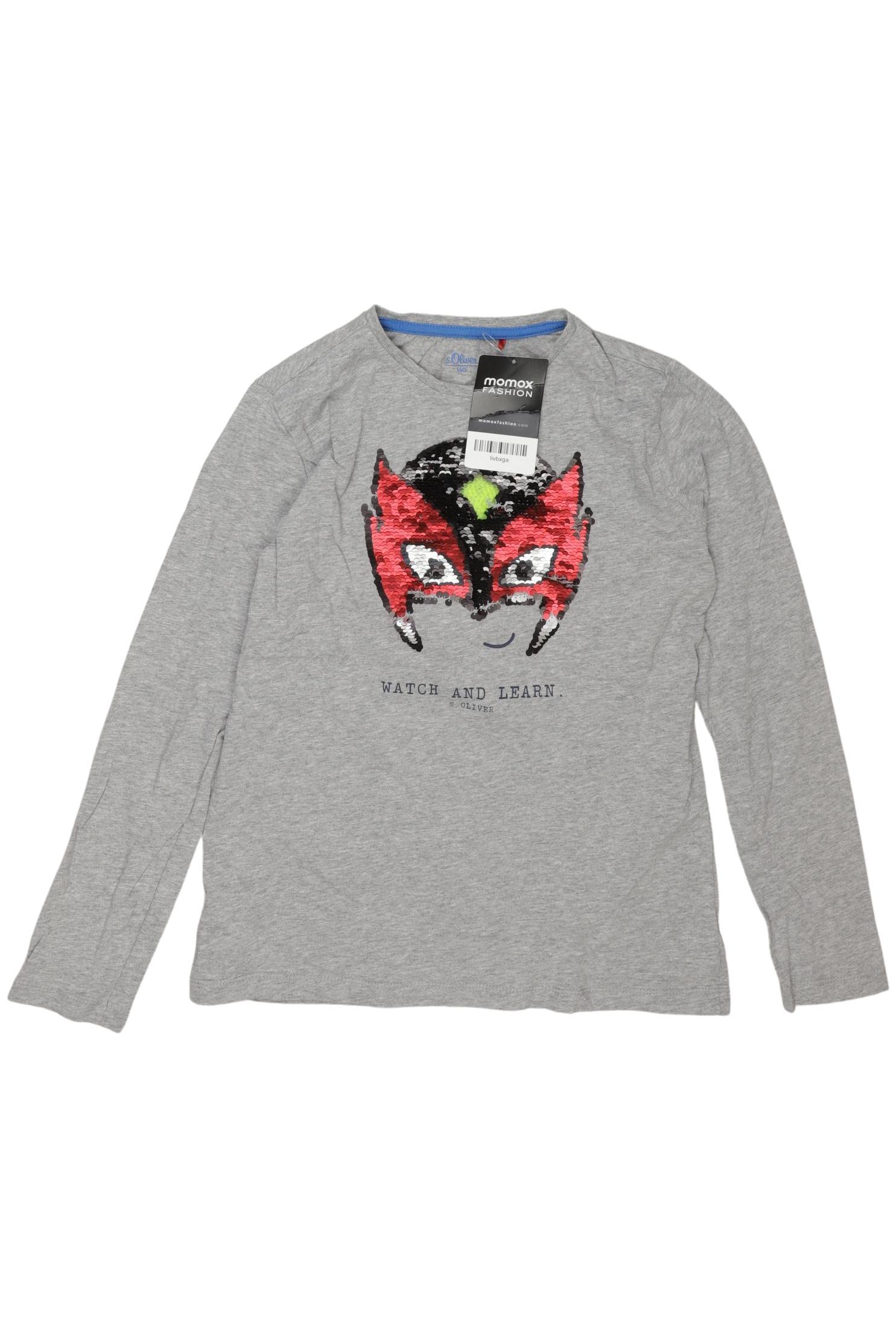 

s.Oliver Jungen Langarmshirt, grau, Gr. 140