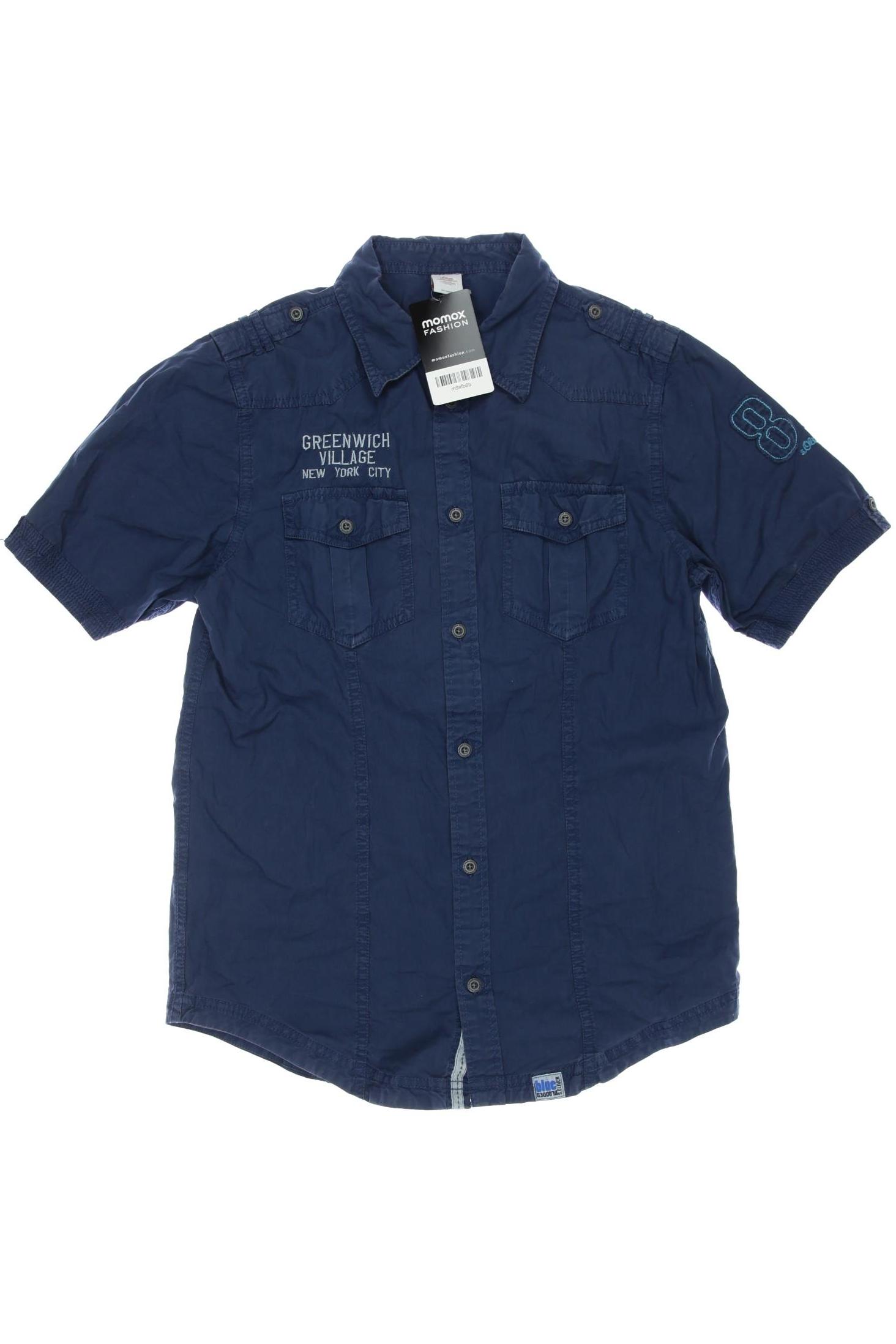 

s.Oliver Herren Hemd, marineblau, Gr. 164