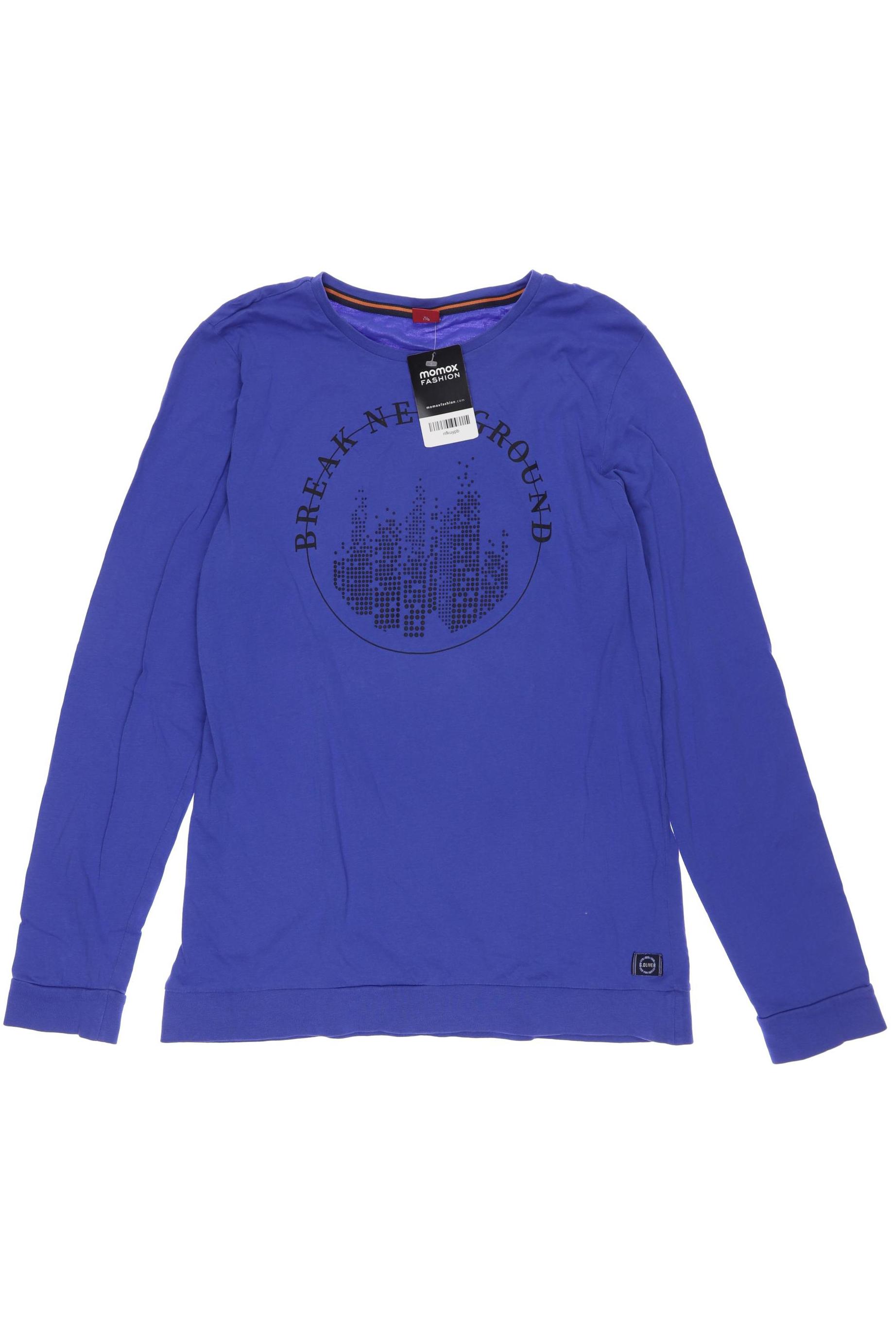 

s.Oliver Herren Langarmshirt, blau, Gr. 176