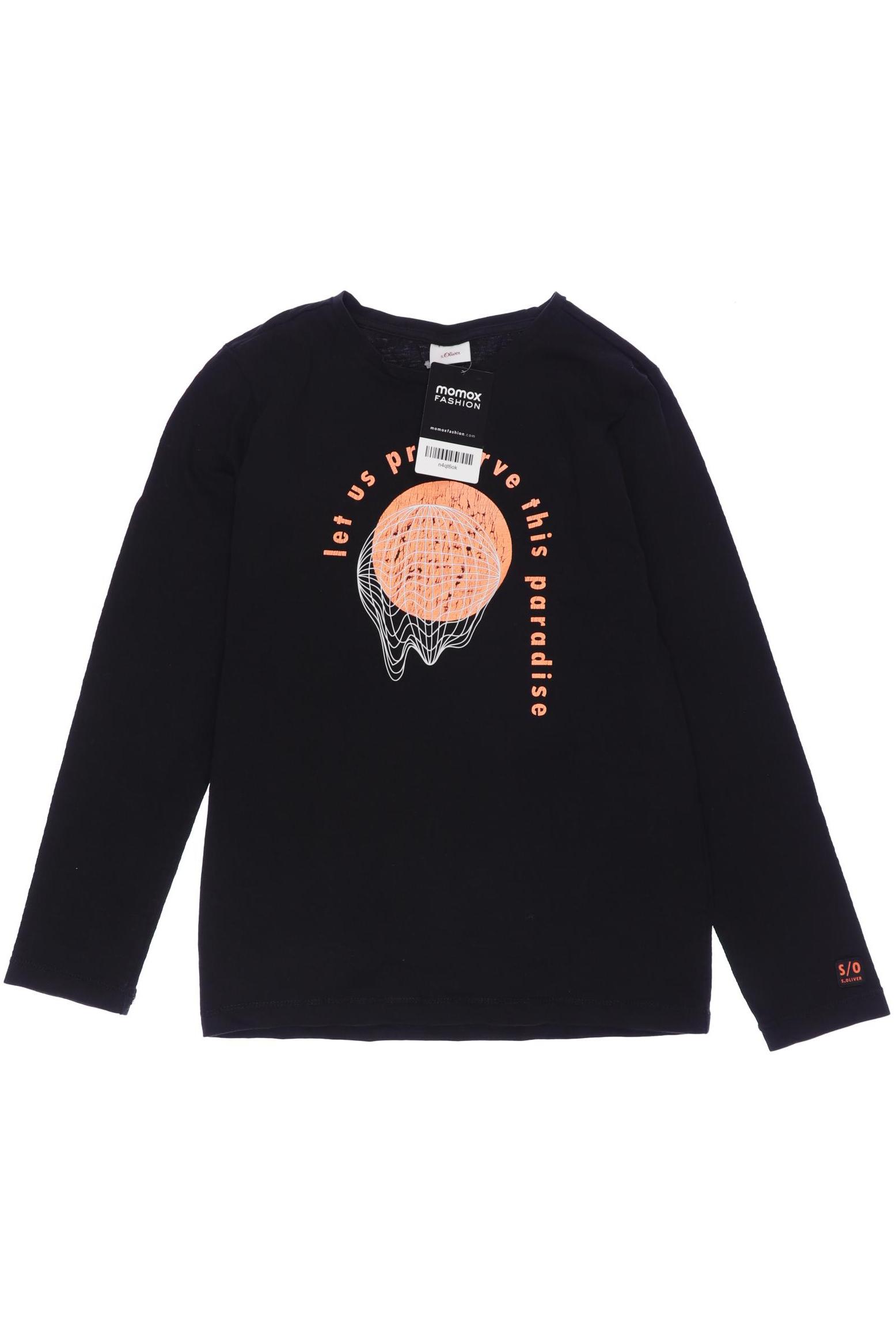 

s.Oliver Herren Langarmshirt, schwarz, Gr. 140