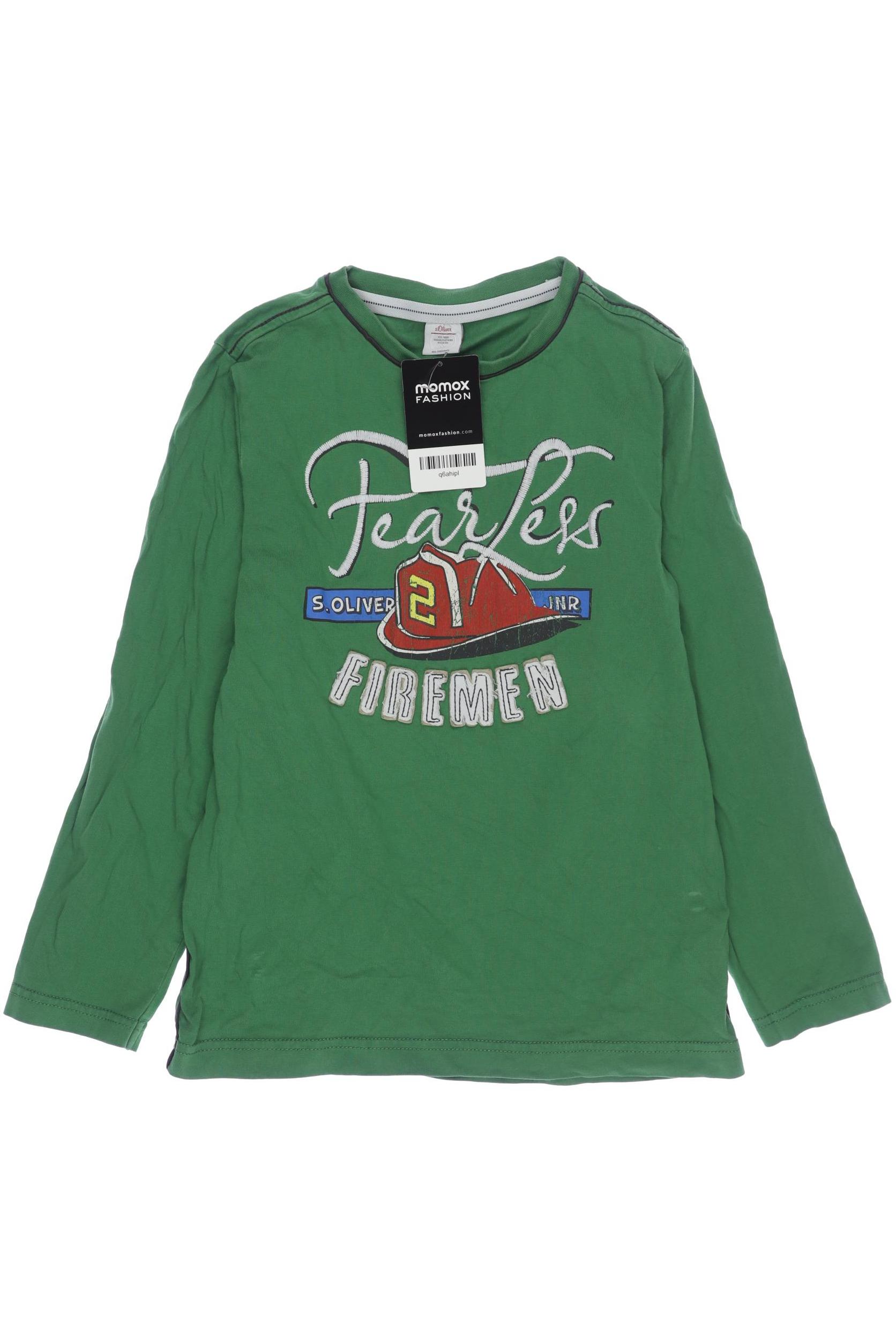 

s.Oliver Jungen Langarmshirt, grün, Gr. 128