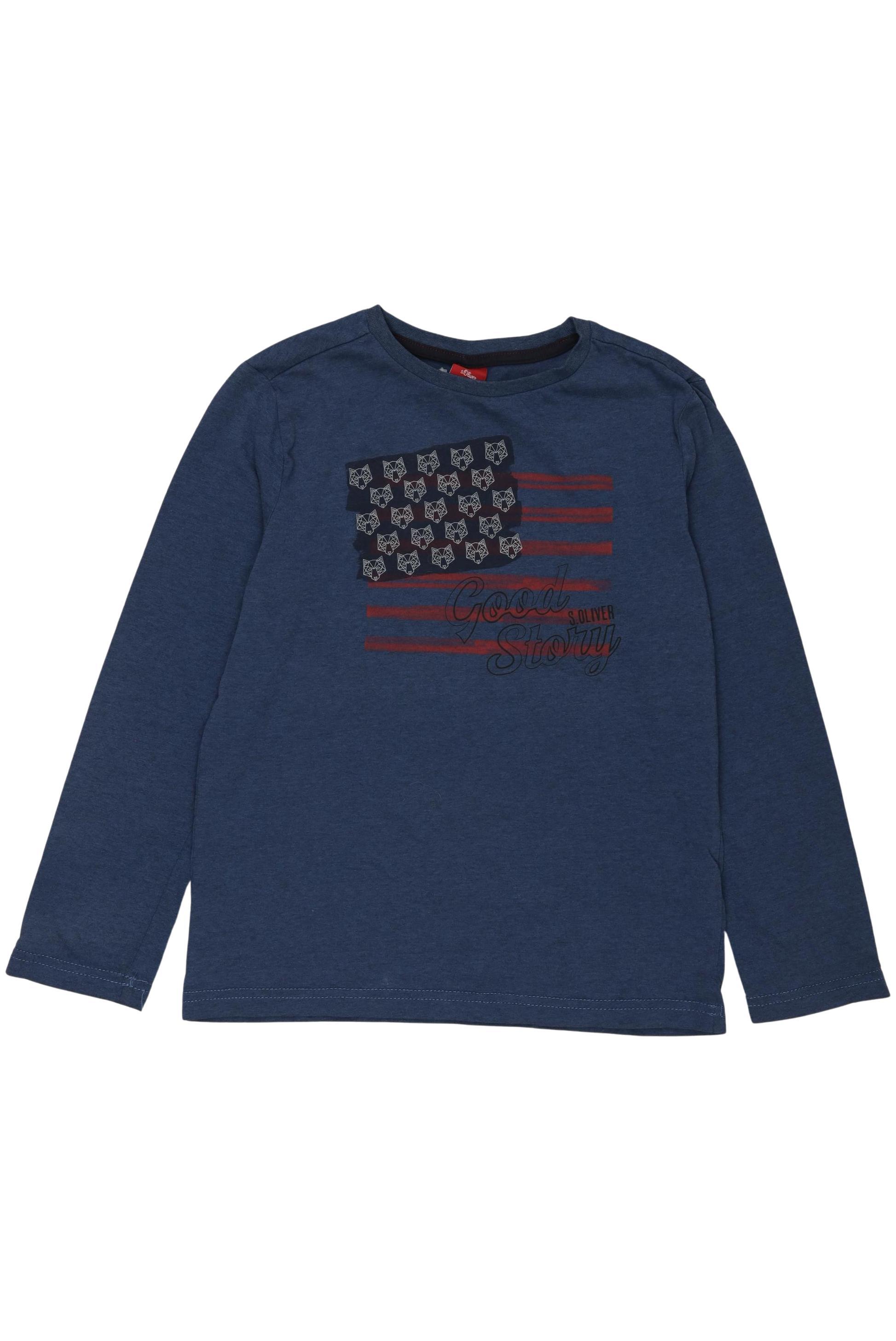

s.Oliver Jungen Langarmshirt, marineblau, Gr. 128