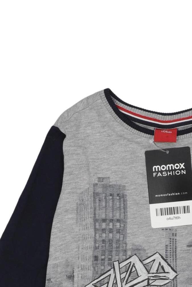 Thumbnail - s.Oliver Jungen Langarmshirt, grau, Gr. 92