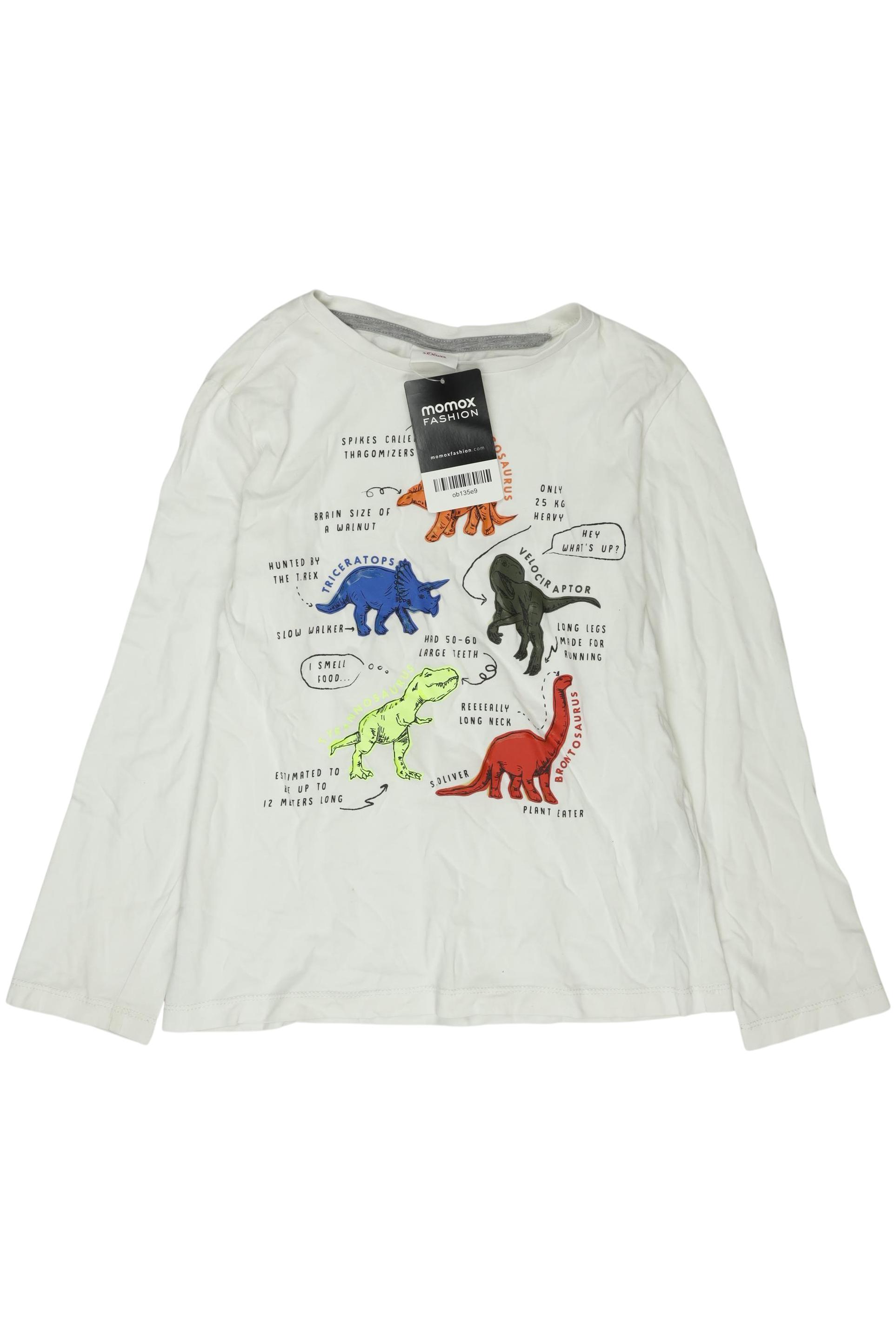 

s.Oliver Jungen Langarmshirt, weiß, Gr. 128