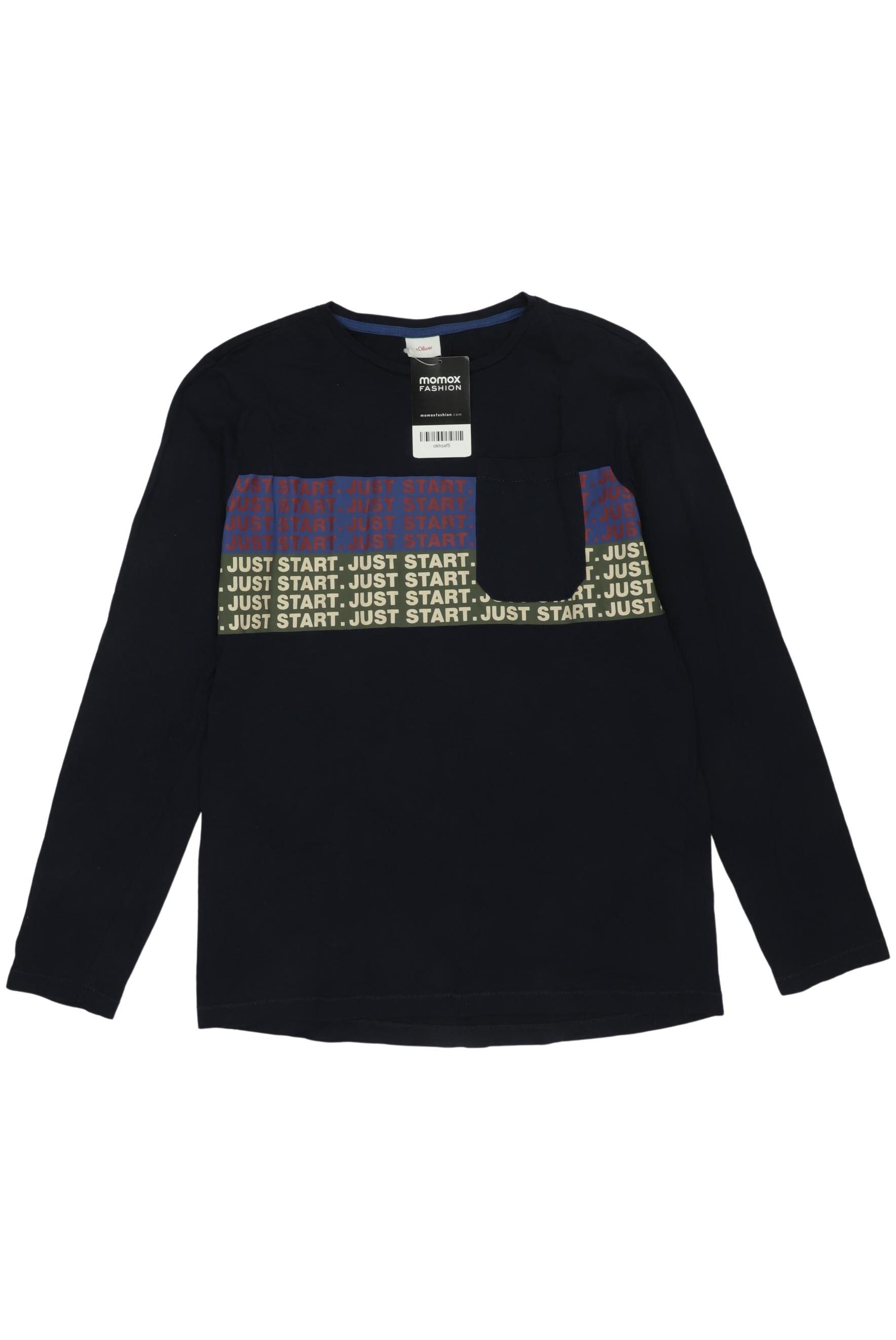 

s.Oliver Jungen Langarmshirt, marineblau, Gr. 164