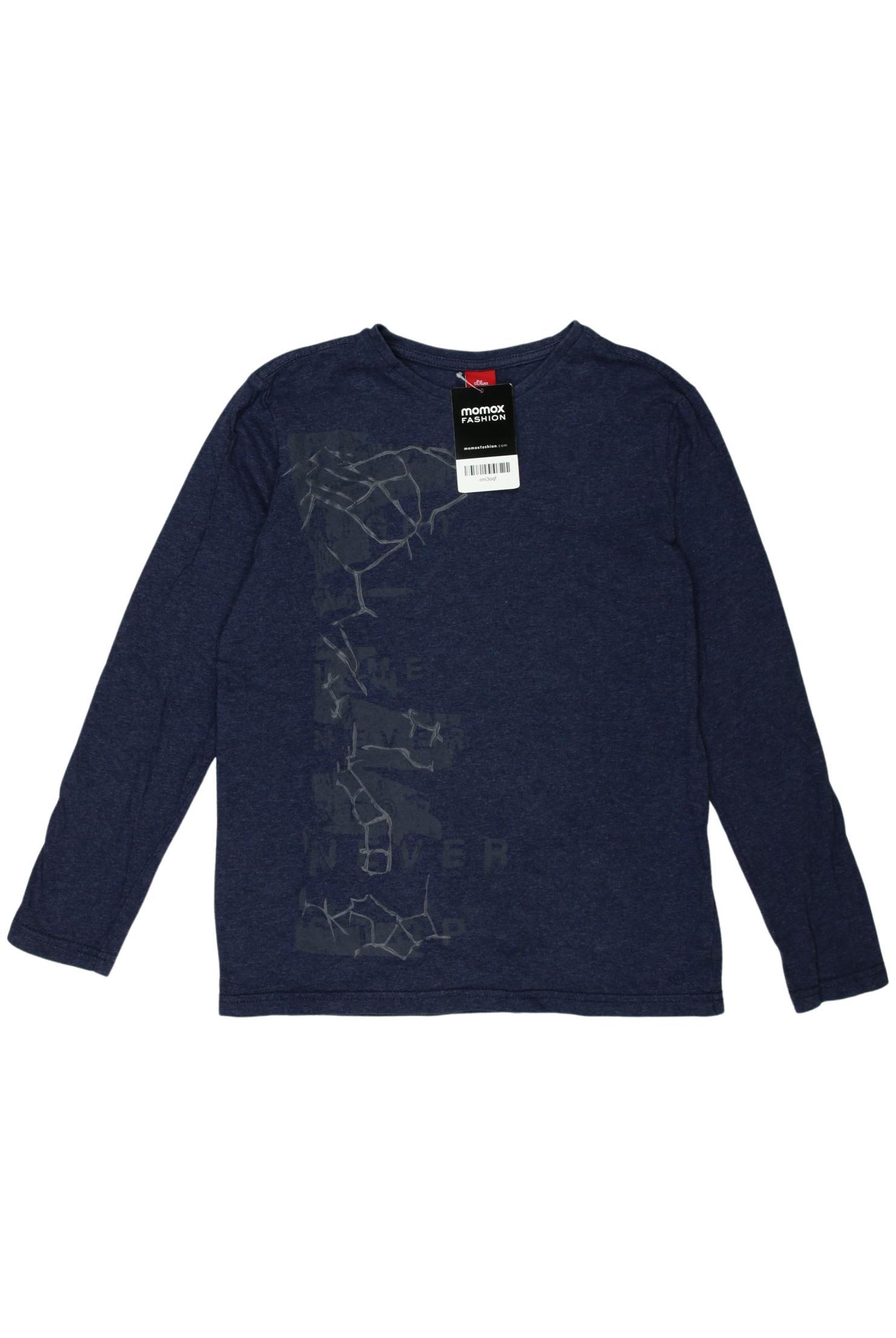 

s.Oliver Jungen Langarmshirt, marineblau, Gr. 152