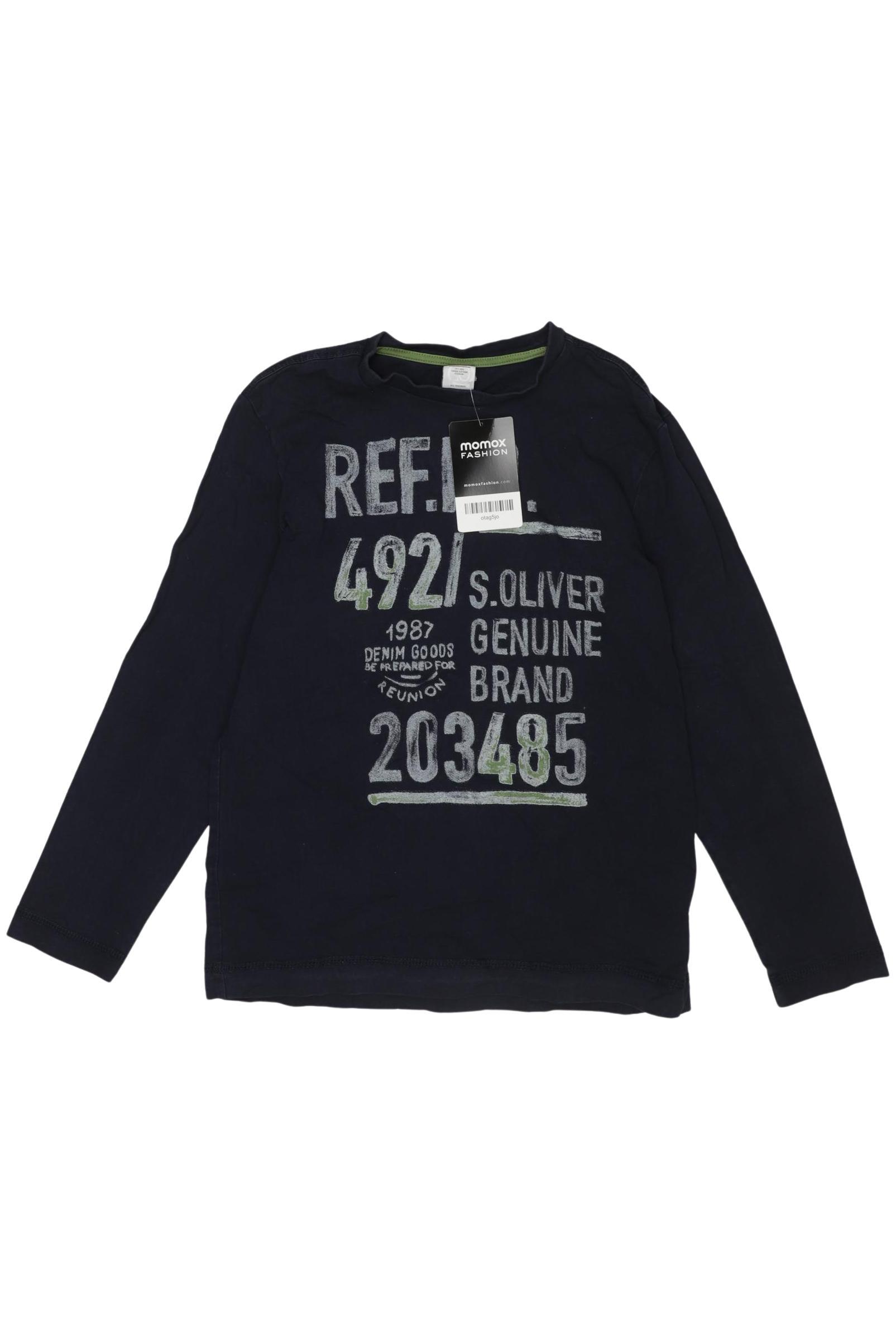 

s.Oliver Jungen Langarmshirt, marineblau, Gr. 140