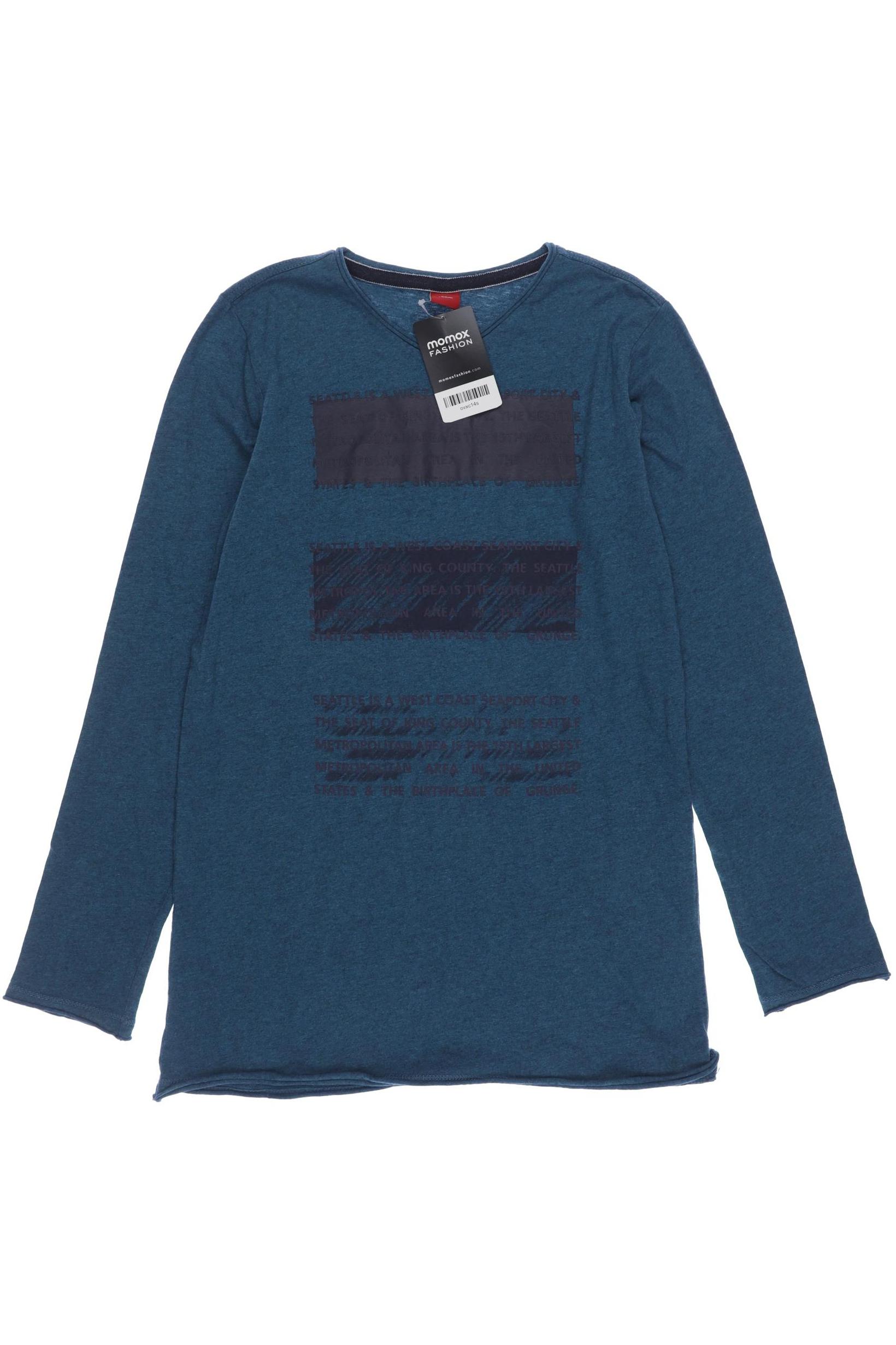

s.Oliver Herren Langarmshirt, türkis, Gr. 158