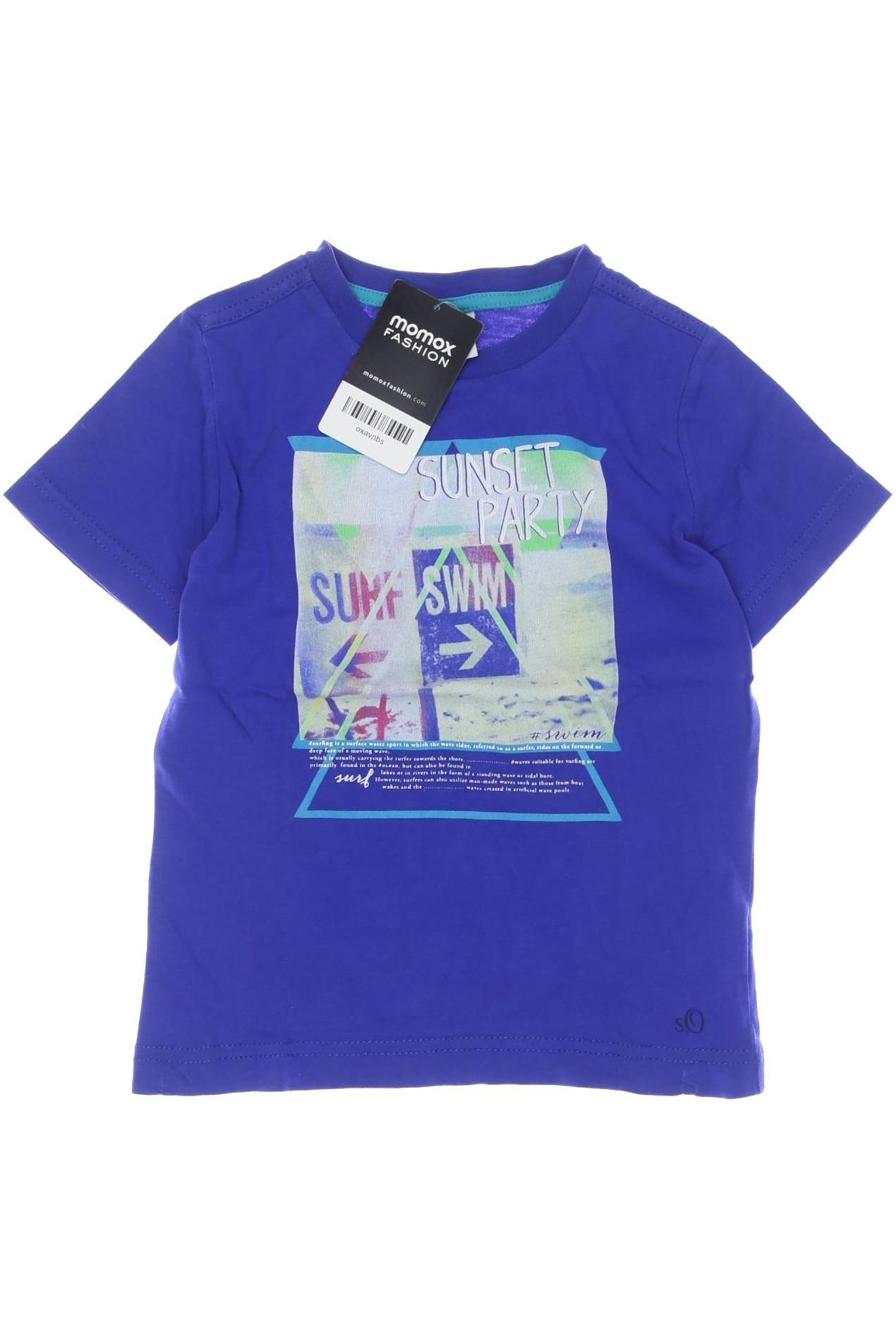 

s.Oliver Herren T-Shirt, blau, Gr. 104