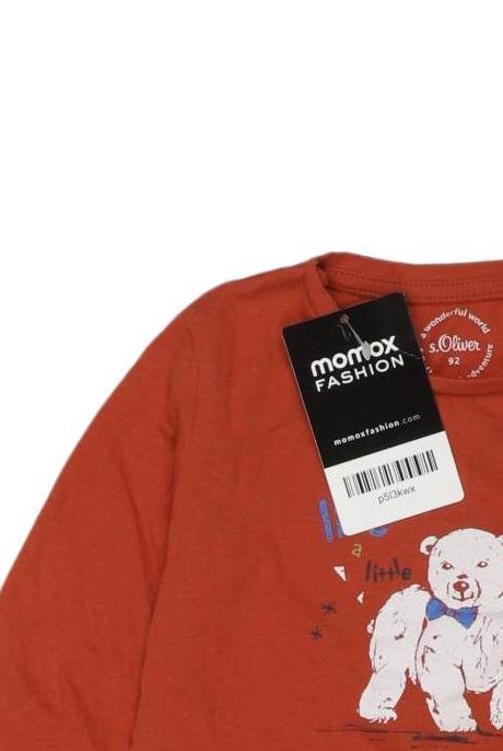 Thumbnail - s.Oliver Jungen Langarmshirt, orange, Gr. 92