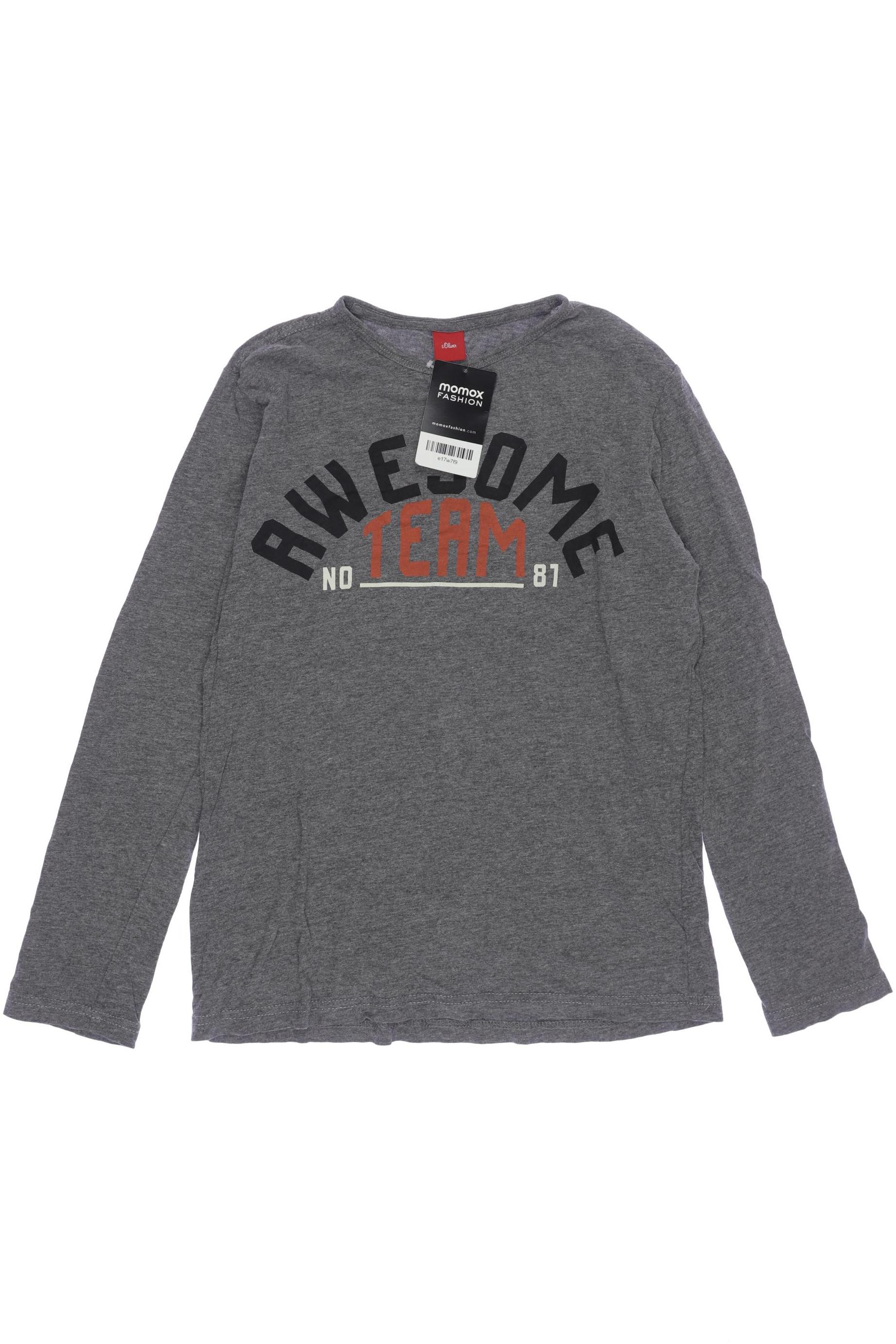 

s.Oliver Jungen Langarmshirt, grau, Gr. 164