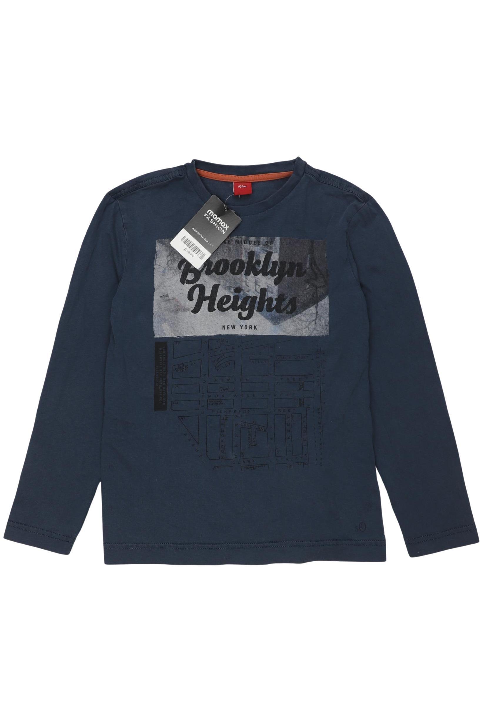 

s.Oliver Jungen Langarmshirt, marineblau, Gr. 140