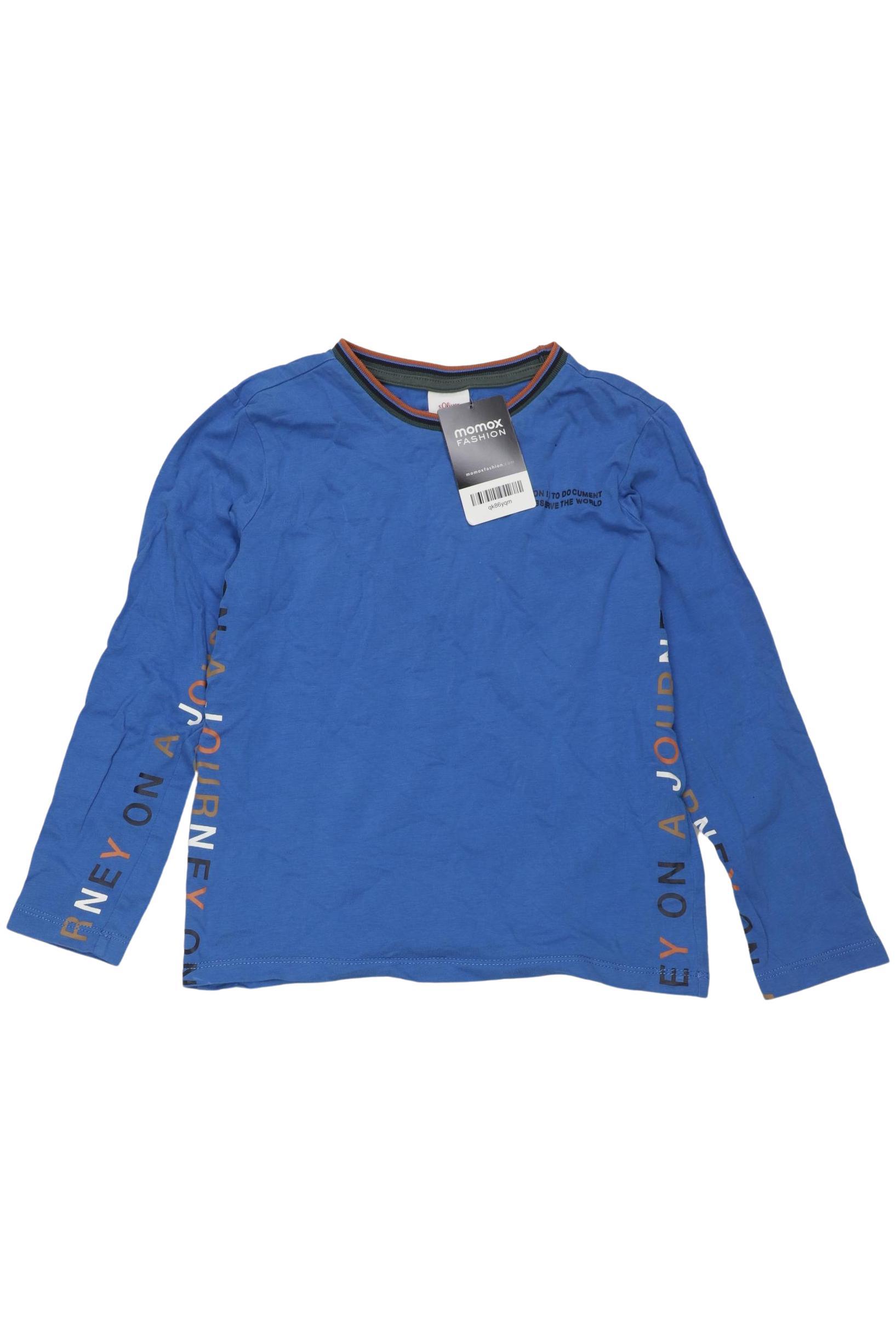 

s.Oliver Jungen Langarmshirt, blau, Gr. 128