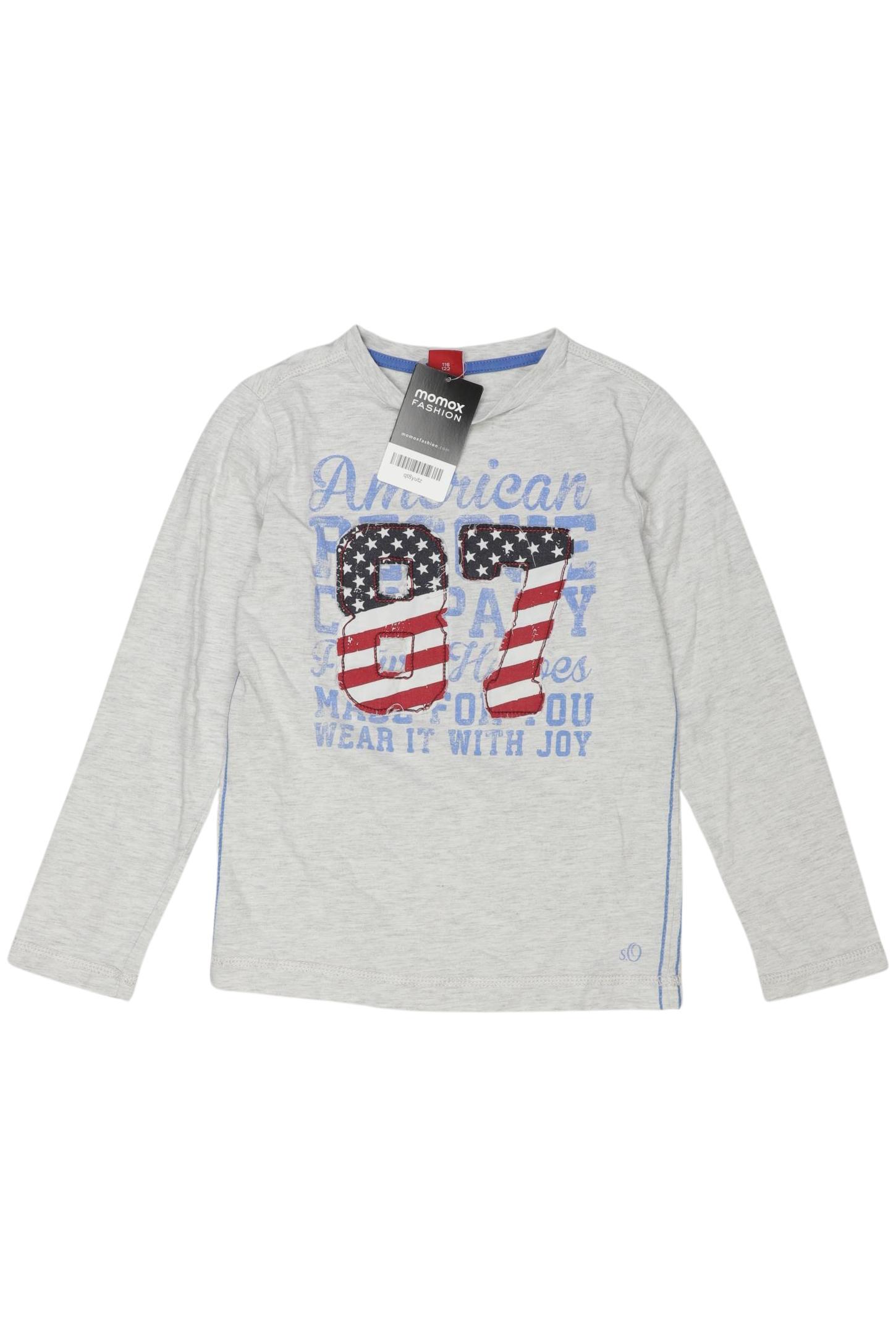 

s.Oliver Jungen Langarmshirt, grau, Gr. 116