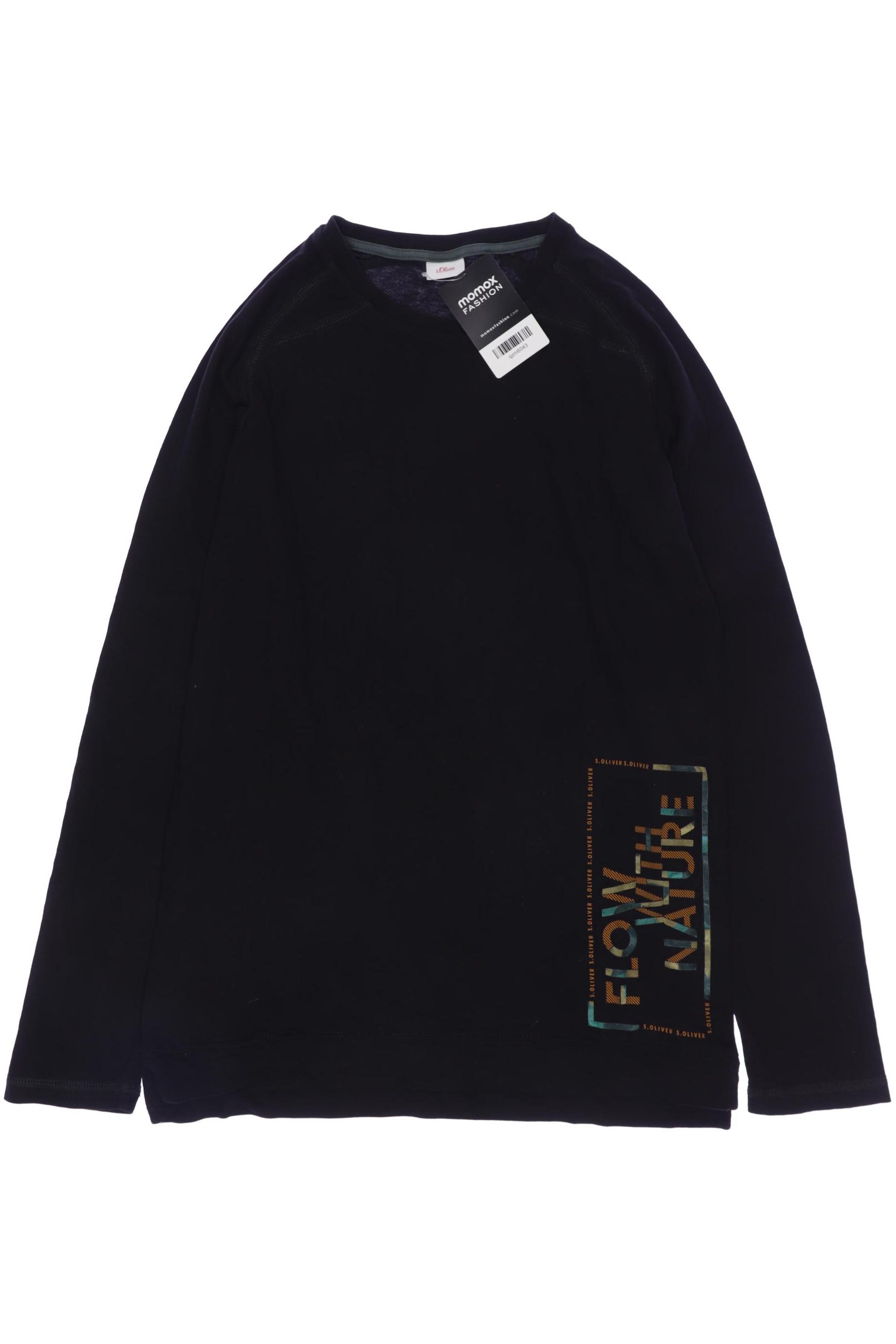 

s.Oliver Herren Langarmshirt, schwarz, Gr. 176