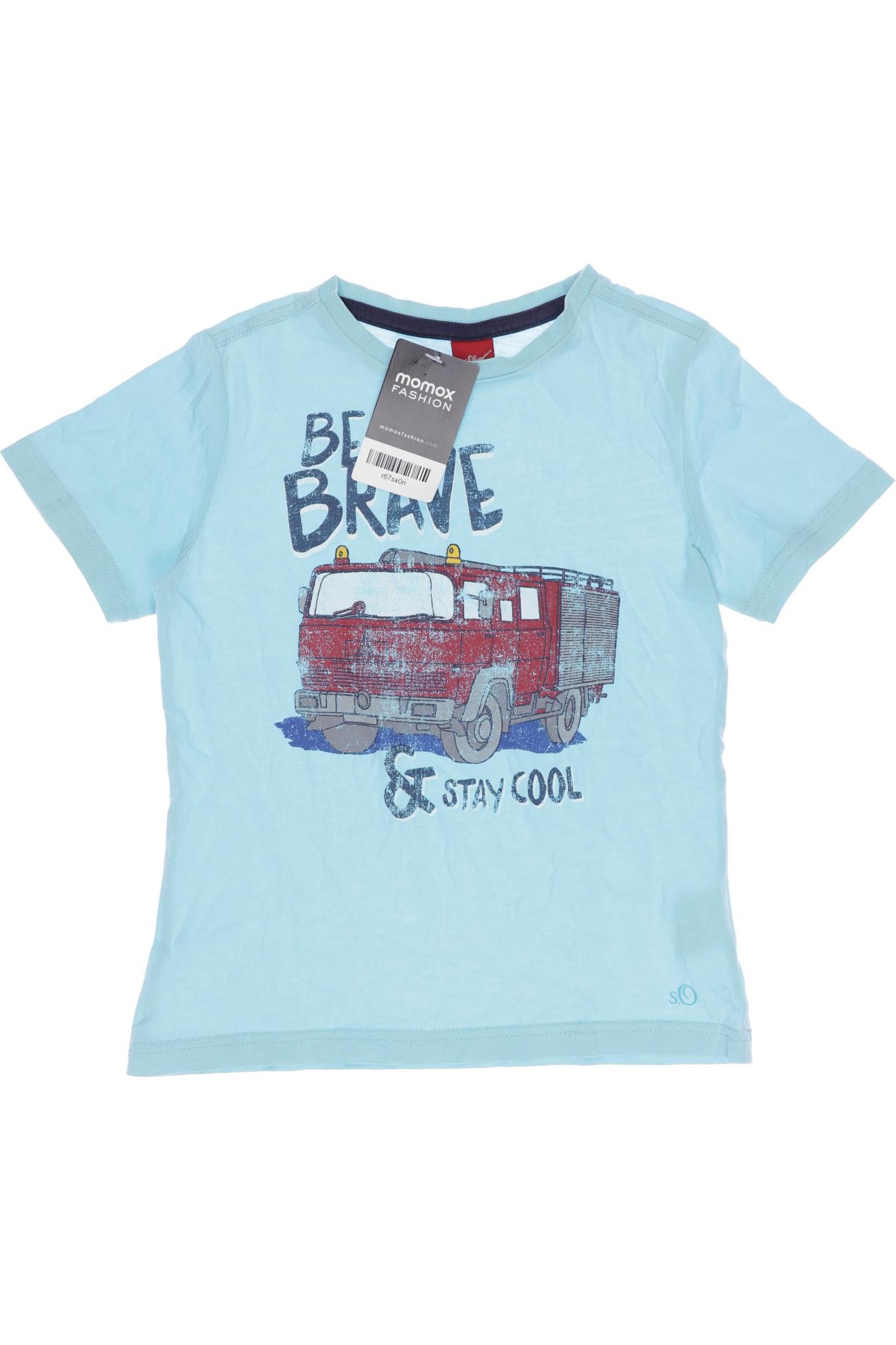 

s.Oliver Herren T-Shirt, blau, Gr. 116