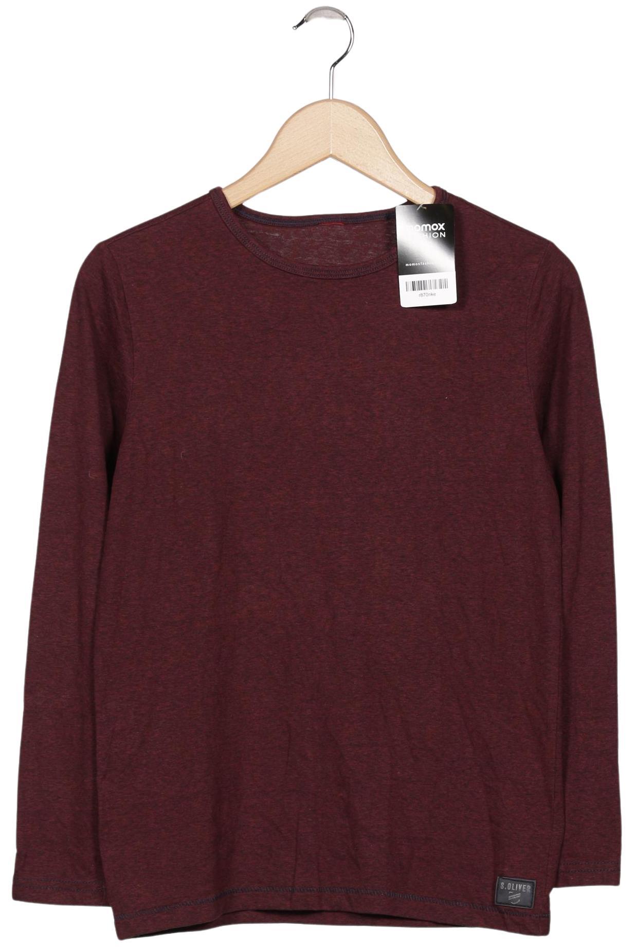 

s.Oliver Jungen Langarmshirt, bordeaux, Gr. 146