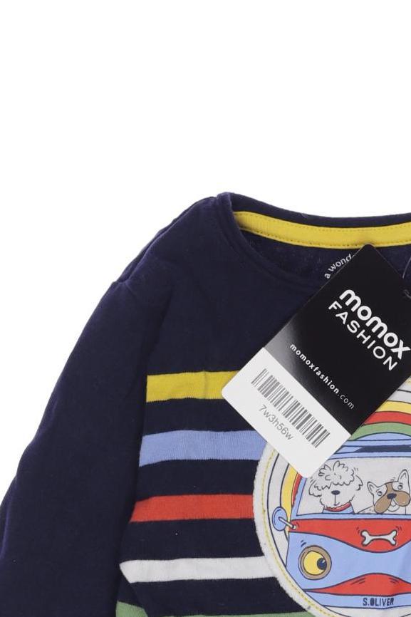 Thumbnail - s.Oliver Jungen Langarmshirt, marineblau, Gr. 68