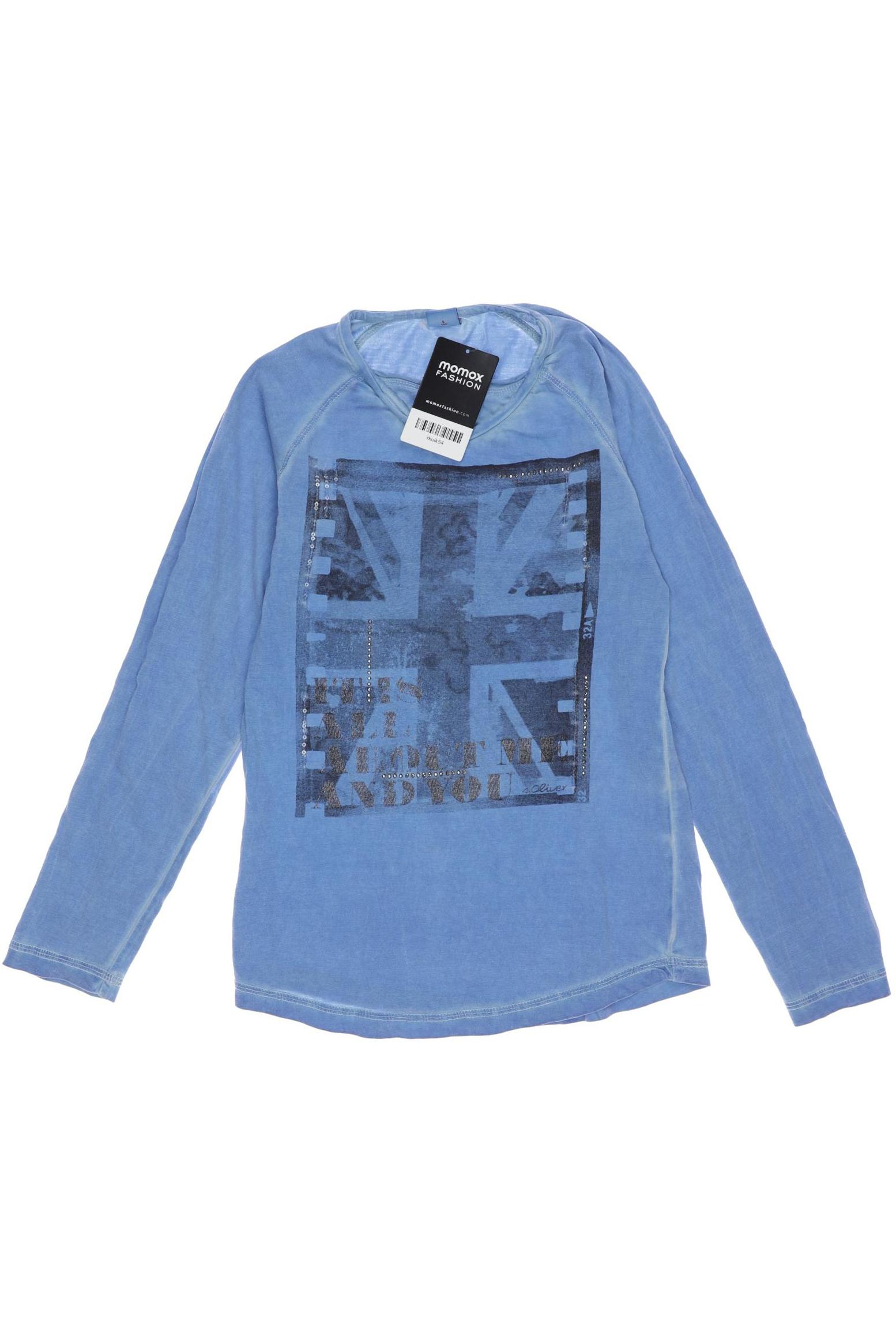 

s.Oliver Herren Langarmshirt, blau, Gr. 140