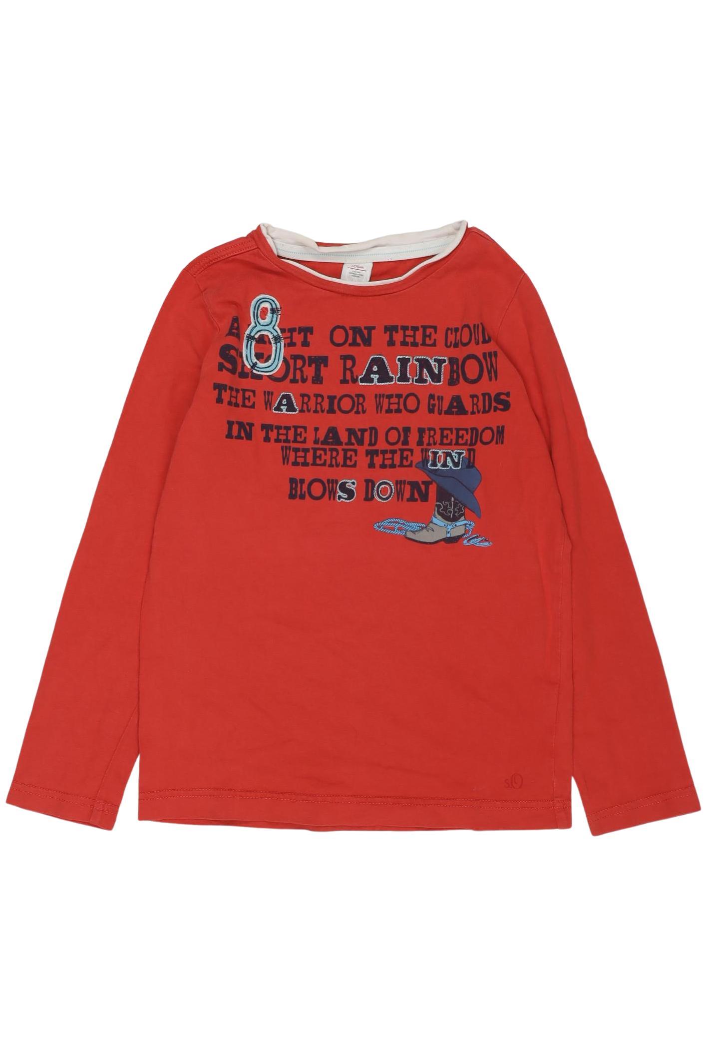 

s.Oliver Jungen Langarmshirt, rot, Gr. 128